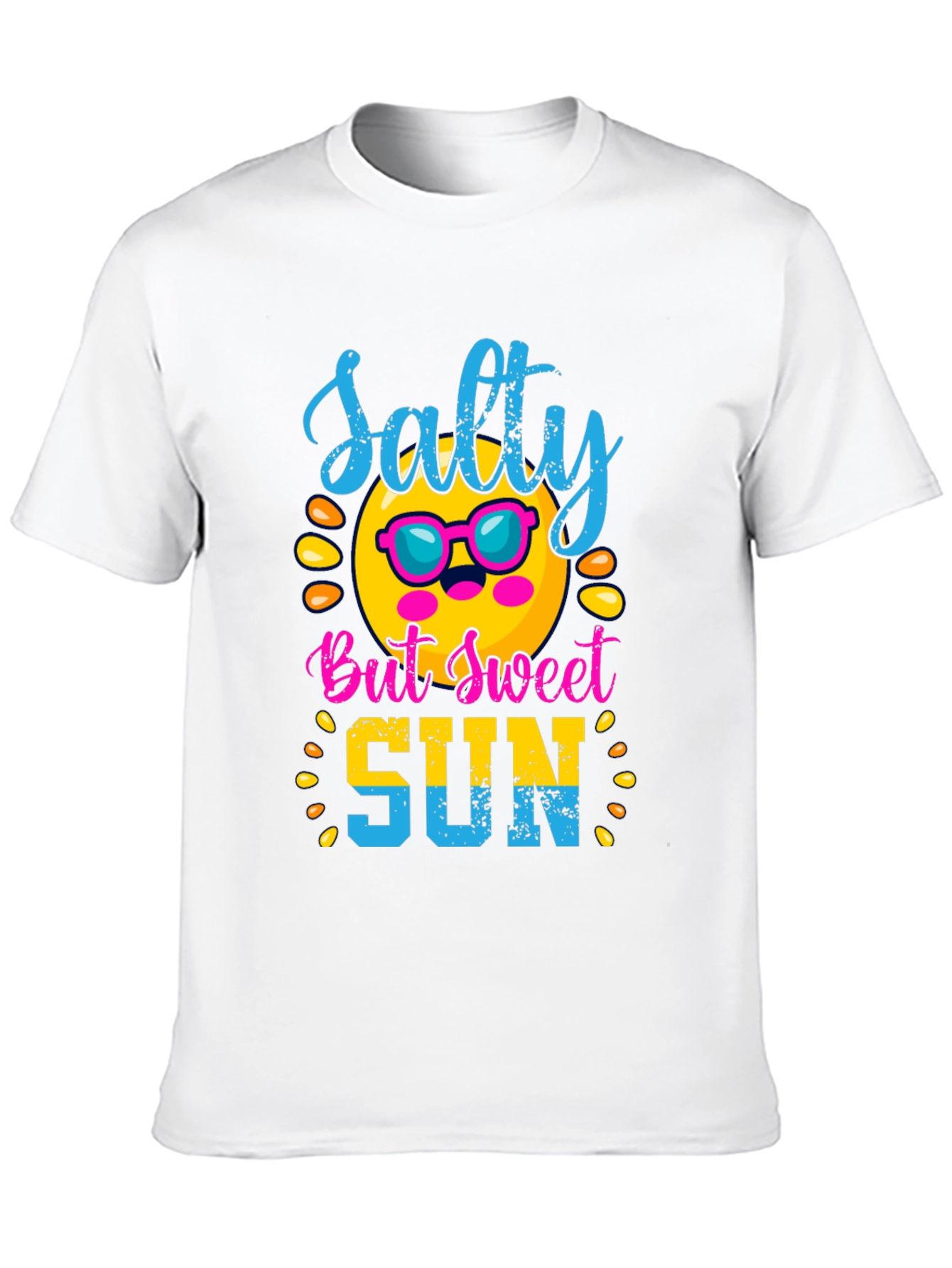 Salty But Sweet Sun Graphic Tee - Black