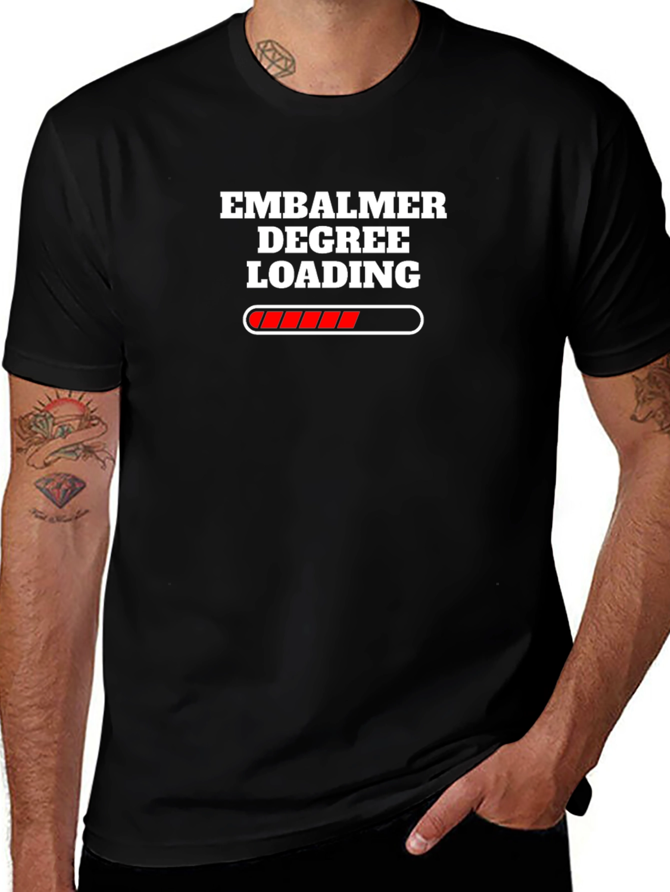Embalmer Degree Loading Black T-Shirt