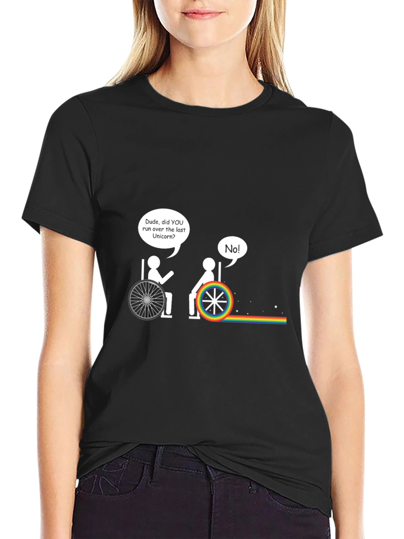 Funny Wheelchair Last Unicorn T-Shirt
