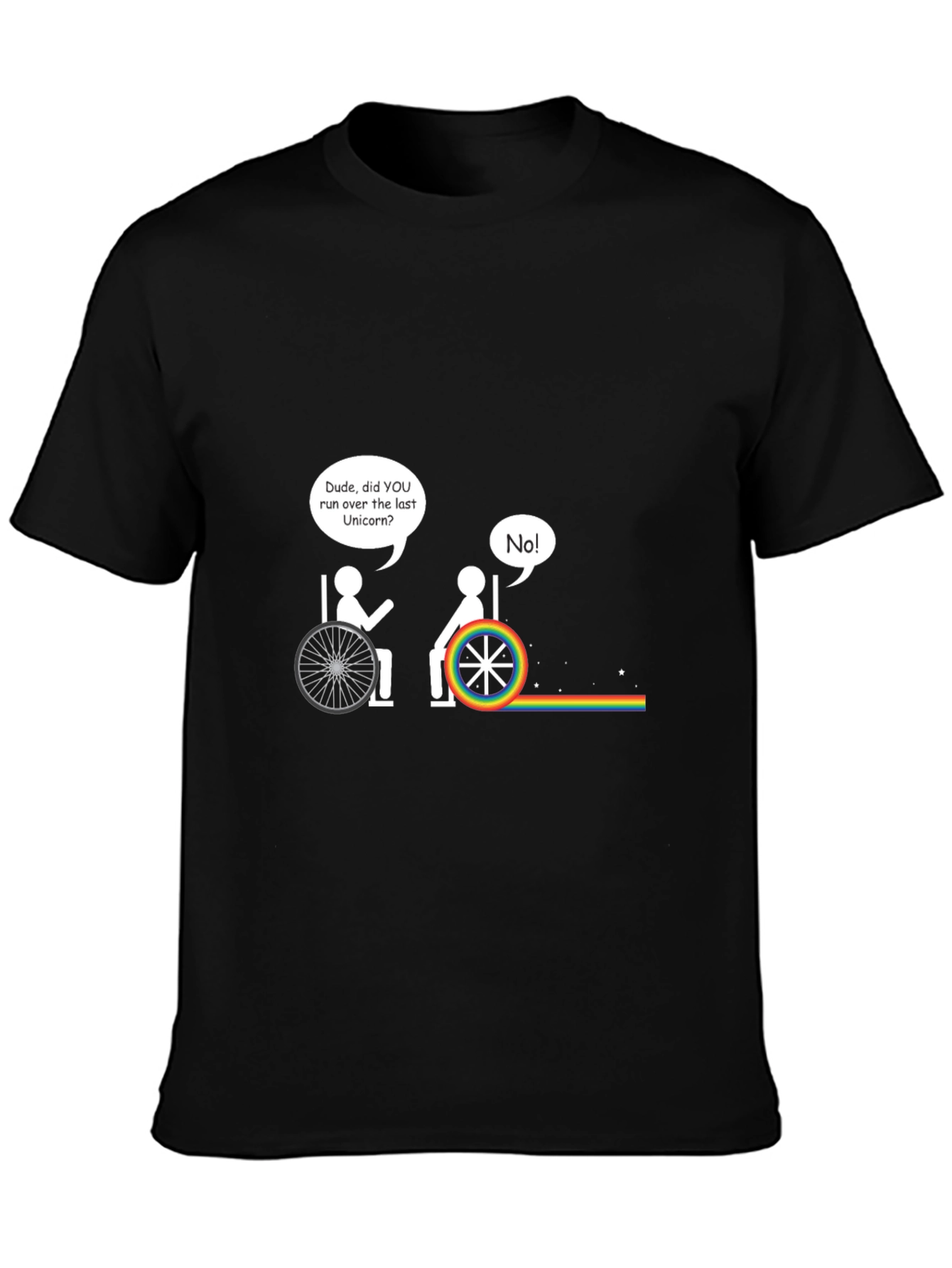 Funny Wheelchair Last Unicorn T-Shirt
