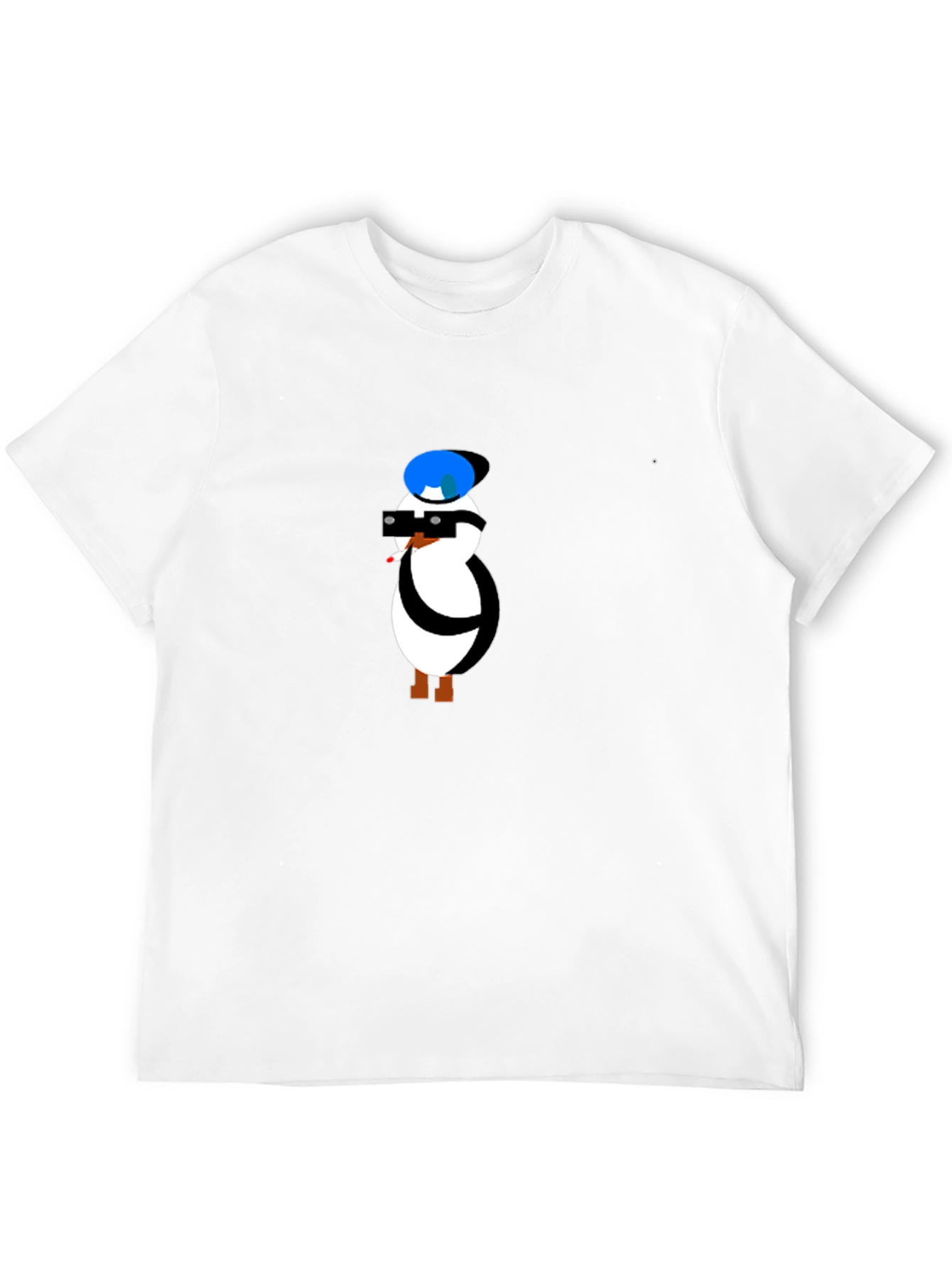 Cool Penguin Graphic Tee - Black T-Shirt