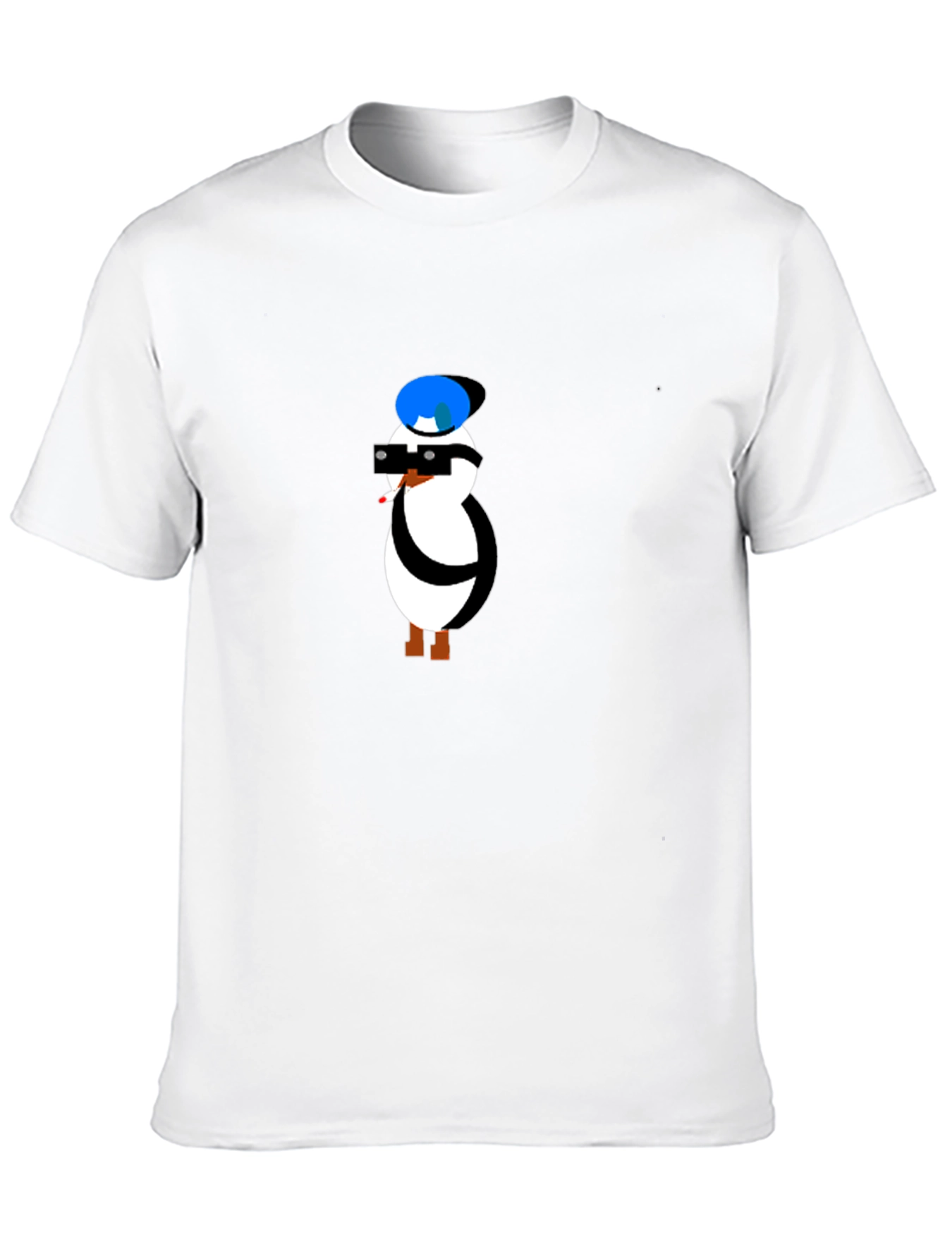 Cool Penguin Graphic Tee - Black T-Shirt
