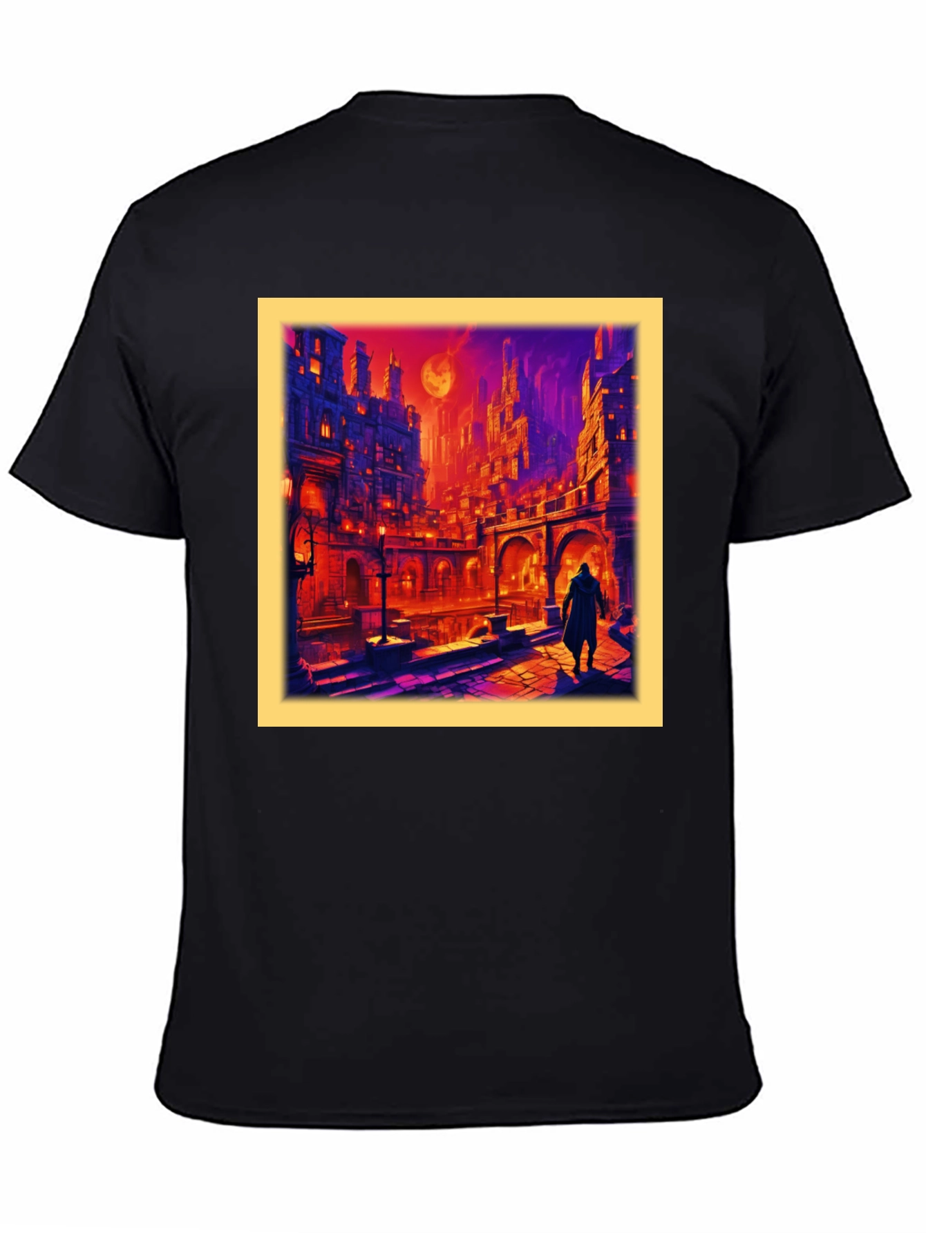 Urban Fantasy T-Shirt - Gothic Cityscape