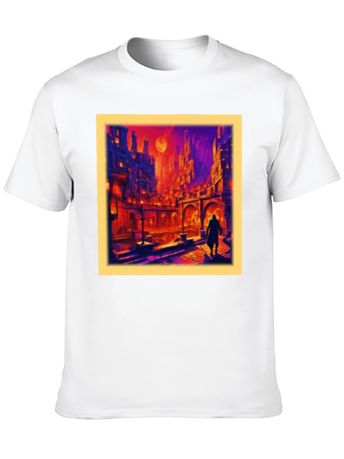 Urban Fantasy T-Shirt - Gothic Cityscape