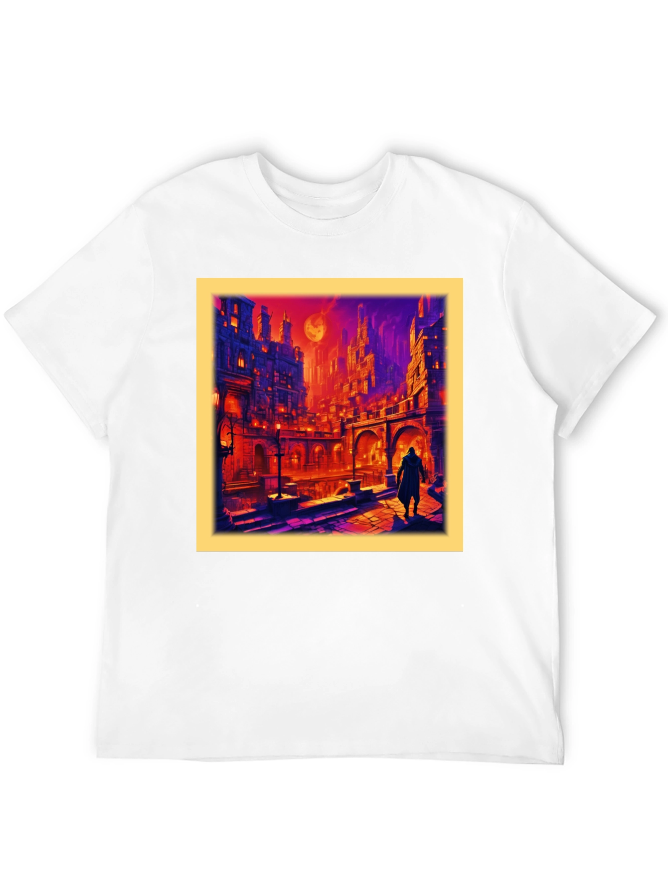 Urban Fantasy T-Shirt - Gothic Cityscape