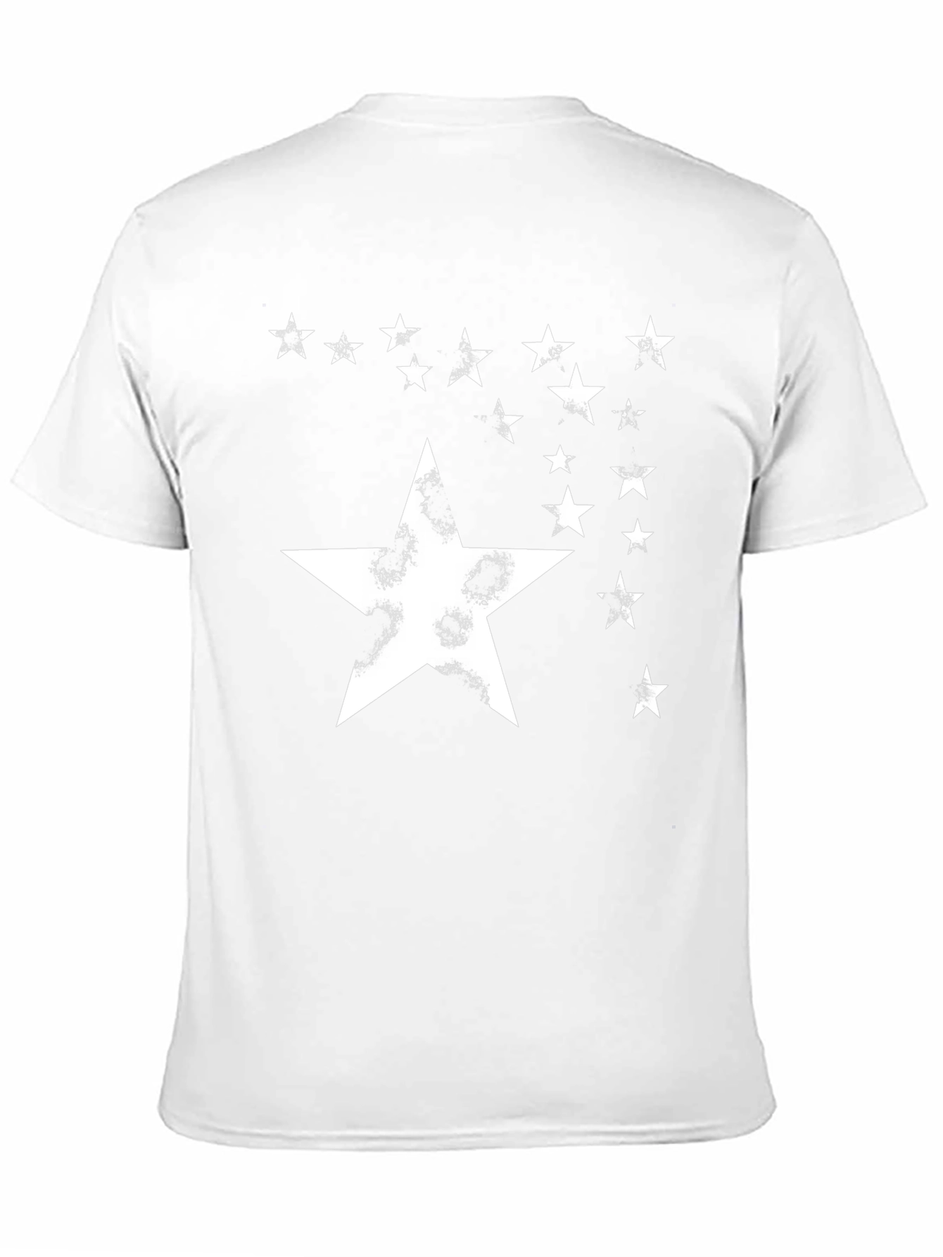 Starry Night Graphic Tee - Distressed Star Design