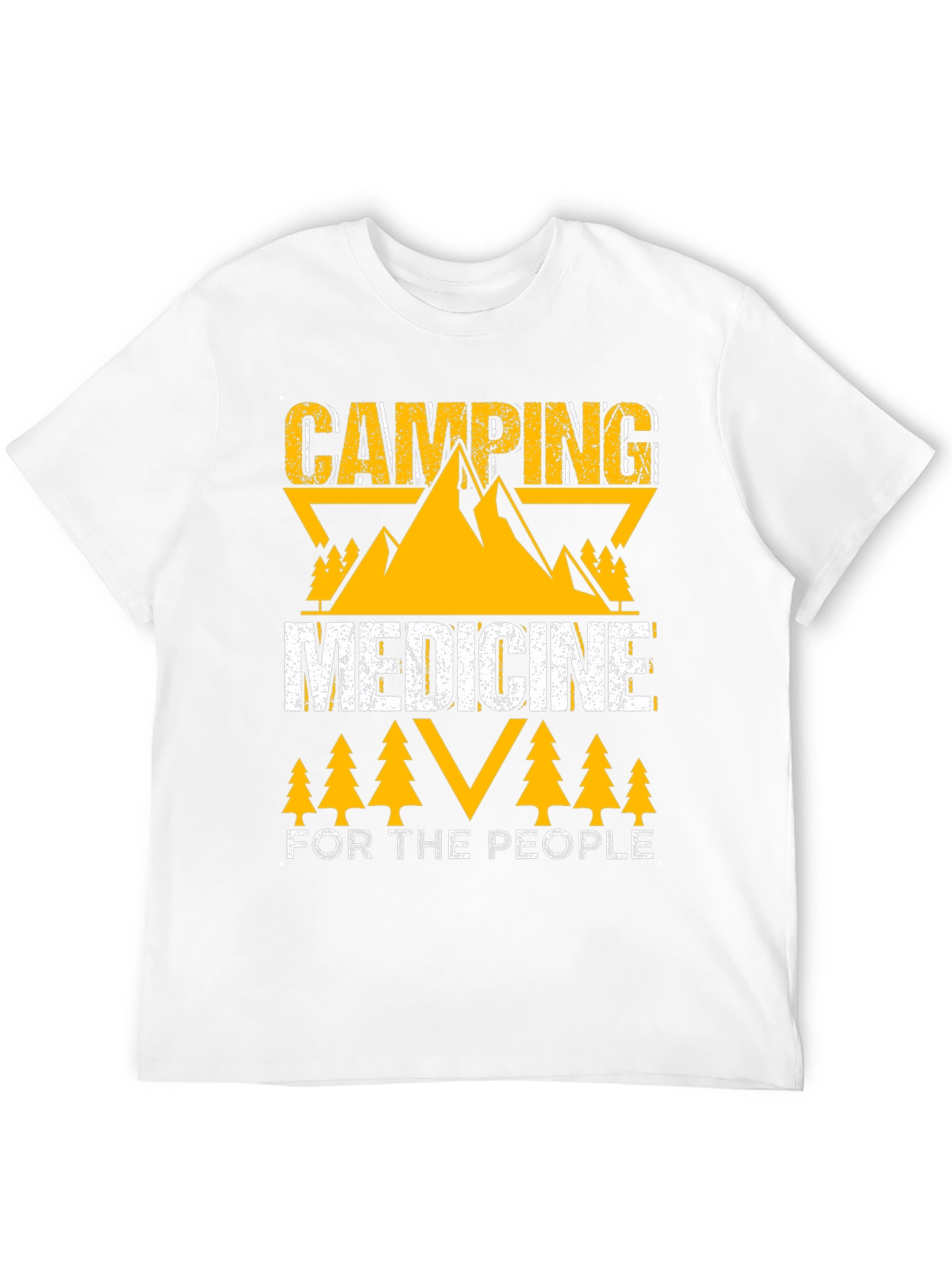 Camping Medicine For The People Black T-Shirt