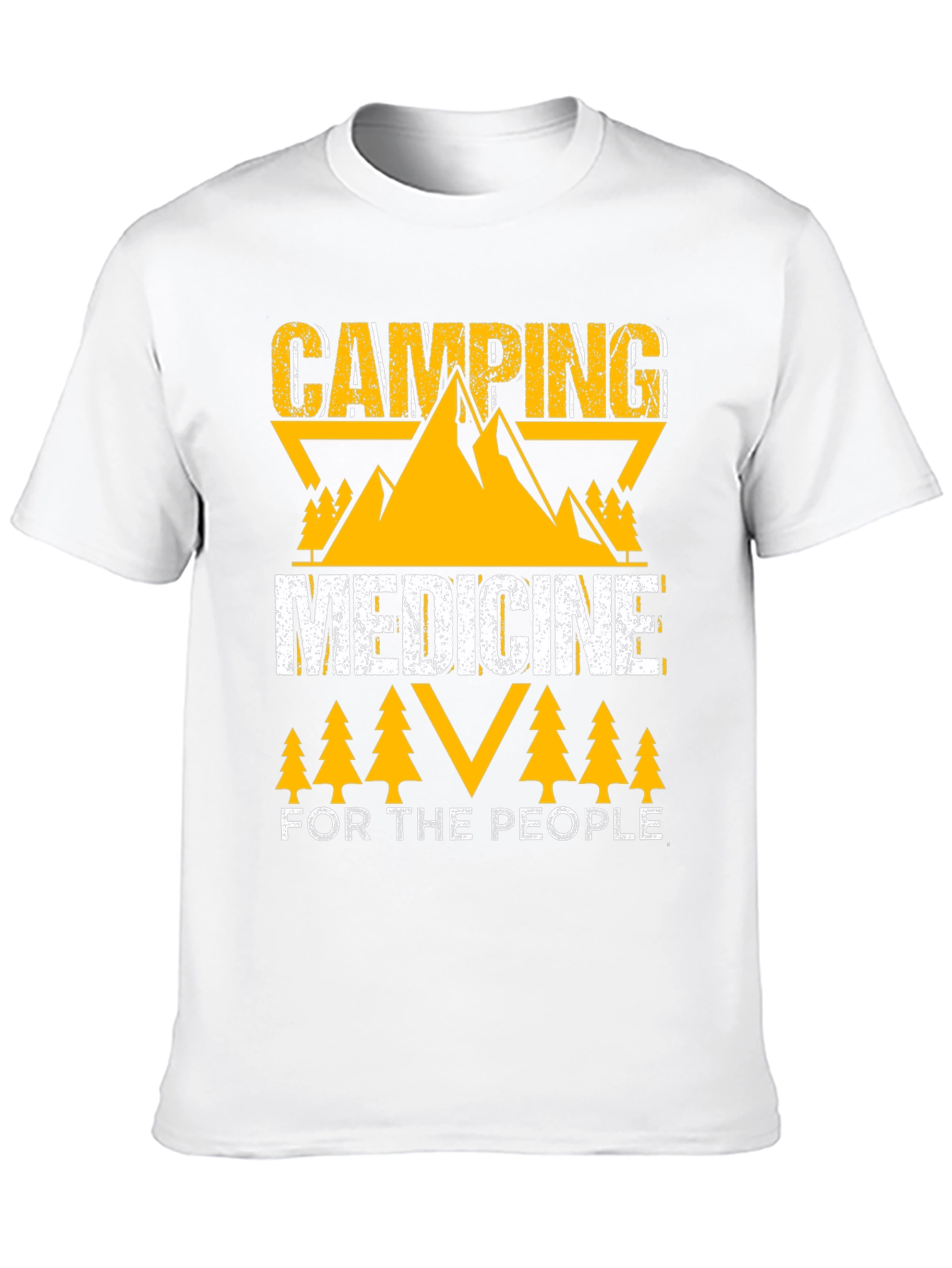 Camping Medicine For The People Black T-Shirt