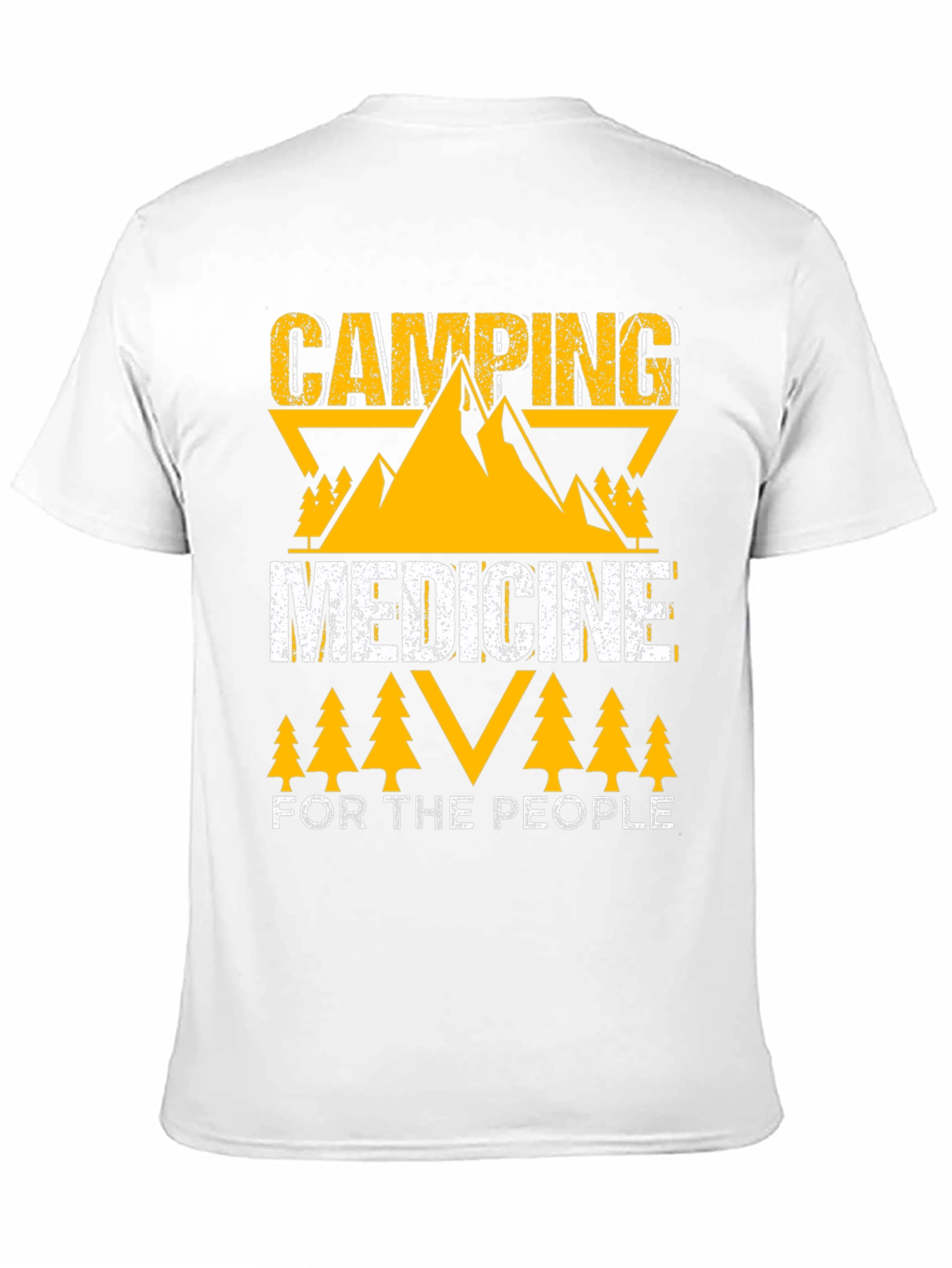 Camping Medicine For The People Black T-Shirt