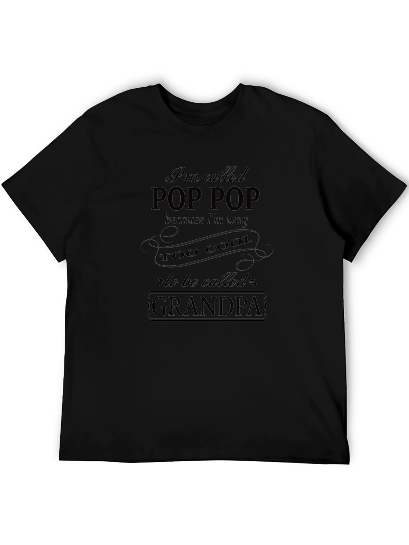 Pop Pop Too Cool Grandpa Funny T-Shirt