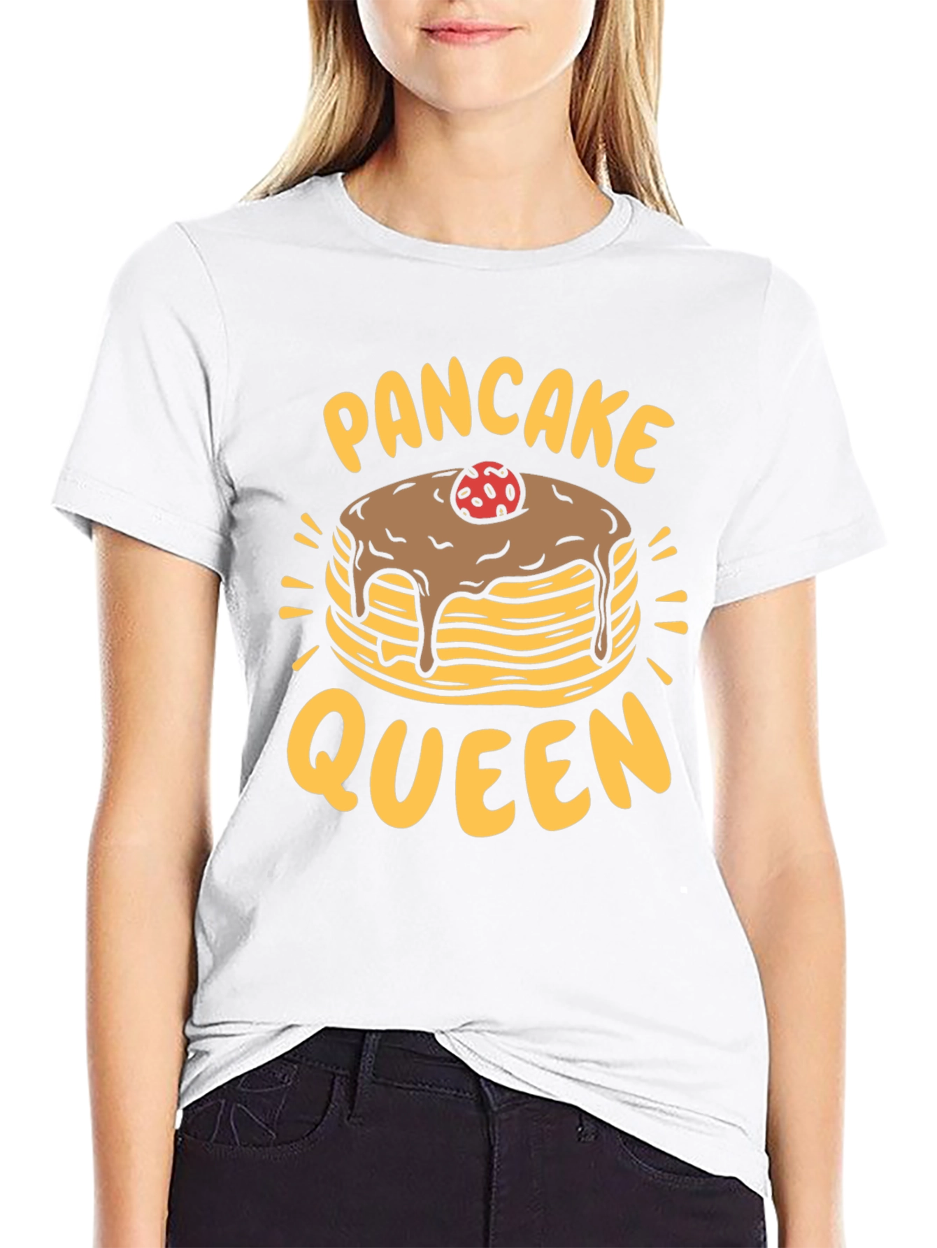 Pancake Queen Graphic T-Shirt - Foodie Fashion