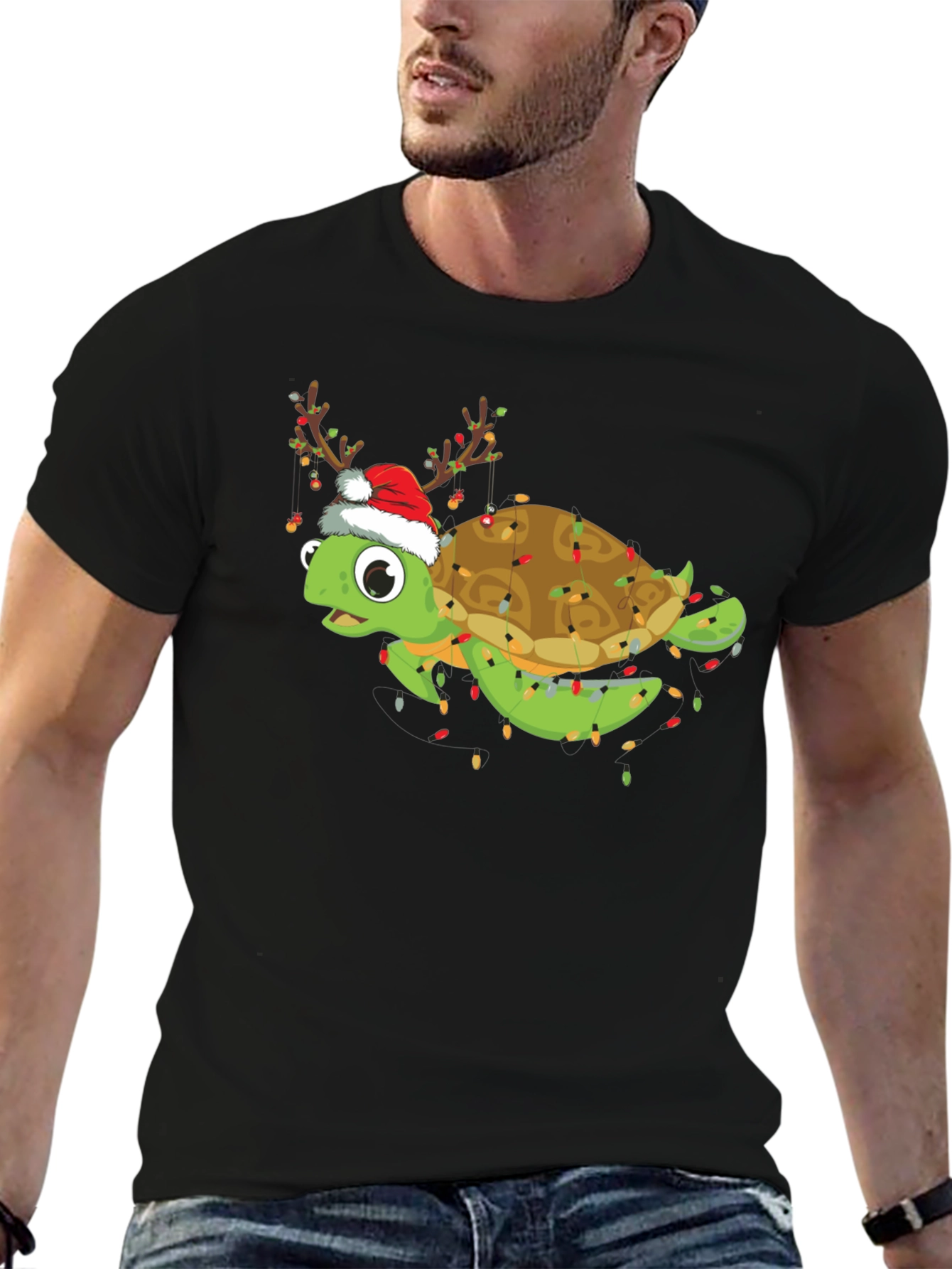 Festive Turtle Christmas T-Shirt
