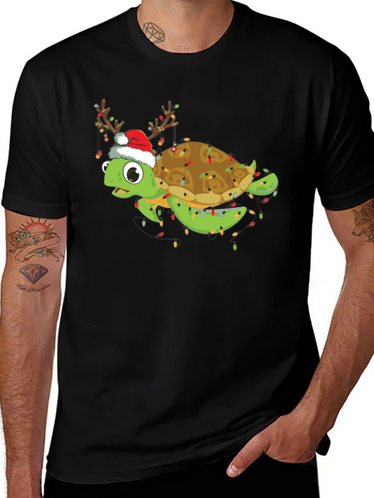 Festive Turtle Christmas T-Shirt