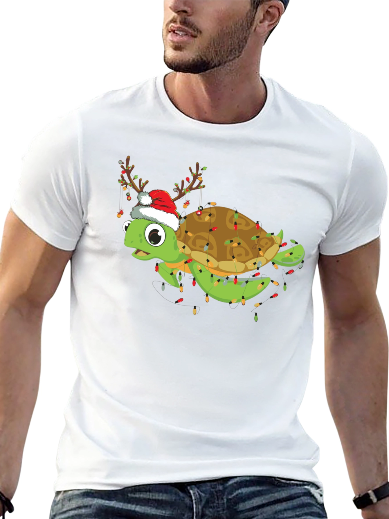 Festive Turtle Christmas T-Shirt