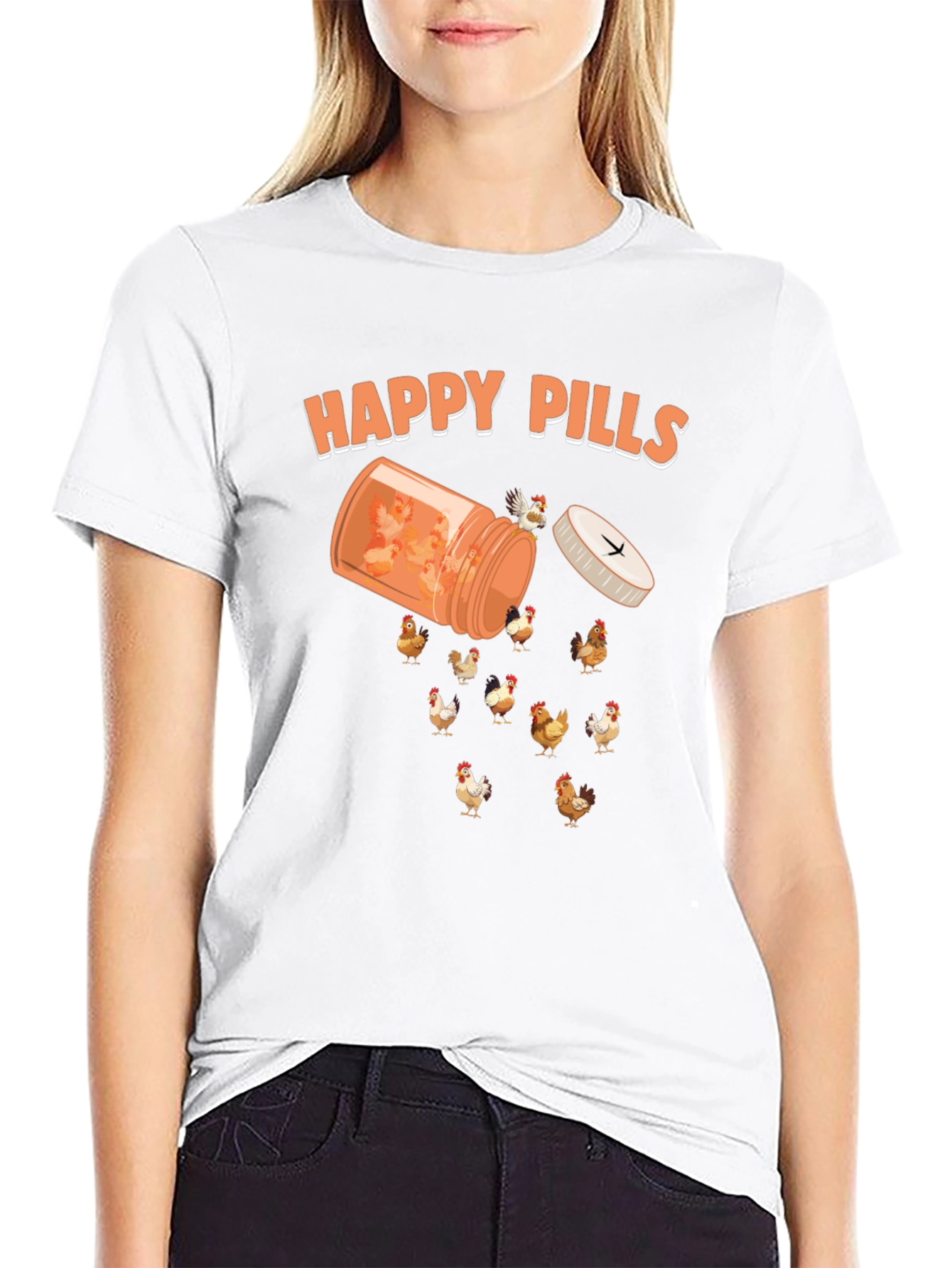 Happy Pills Chicken T-Shirt