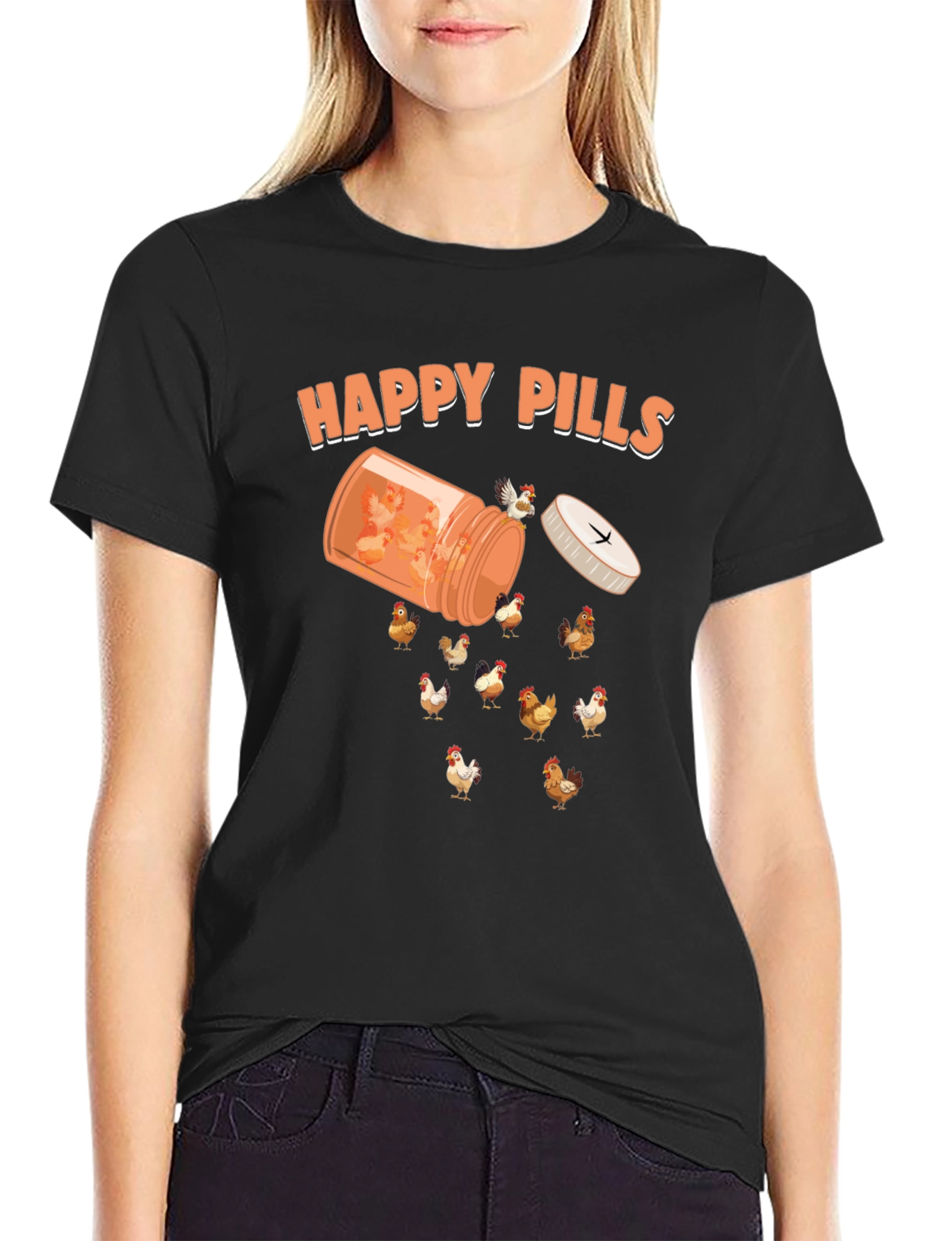 Happy Pills Chicken T-Shirt