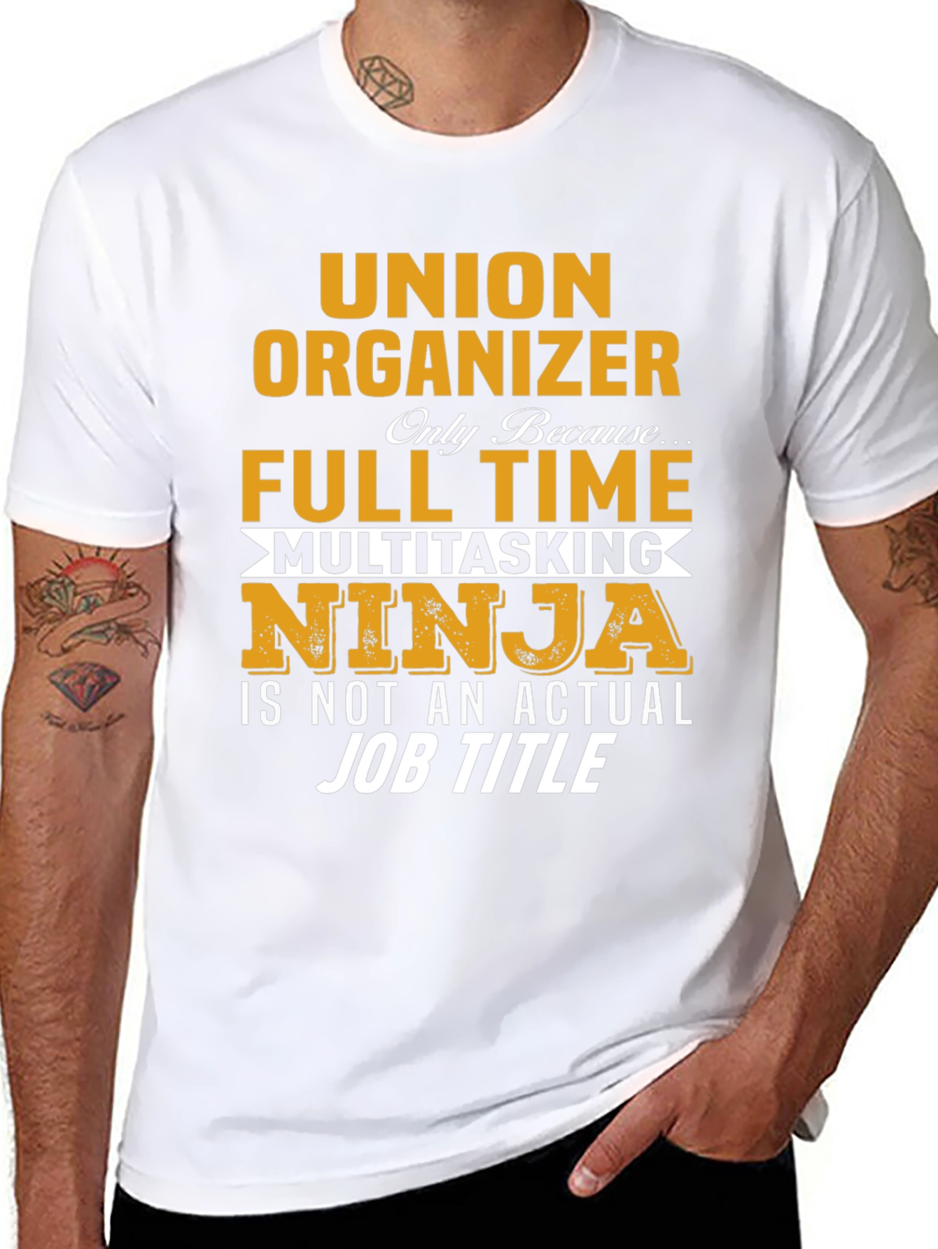 Union Organizer Multitasking Ninja Graphic T-Shirt