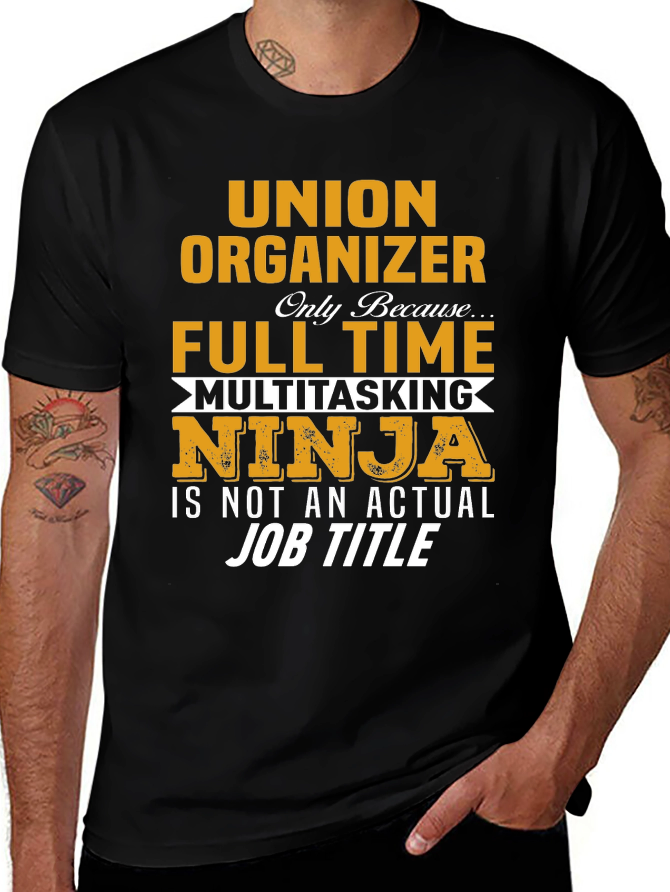 Union Organizer Multitasking Ninja Graphic T-Shirt