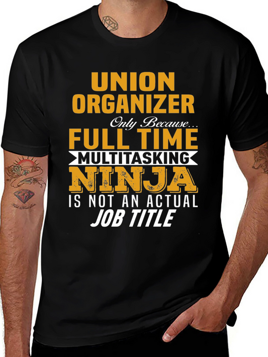 Union Organizer Multitasking Ninja Graphic T-Shirt