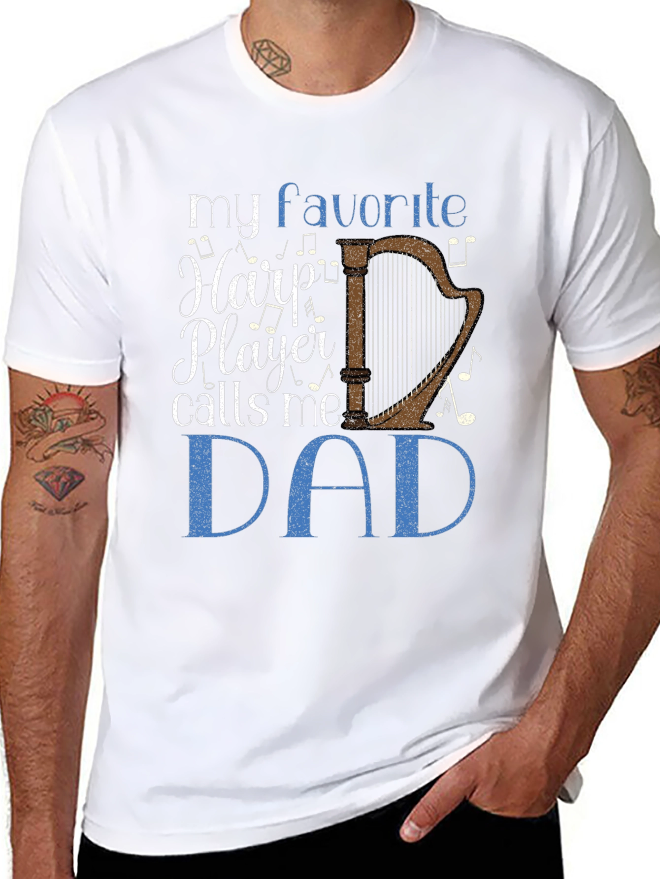 My Favorite Harp Player Calls Me Dad T-Shirt