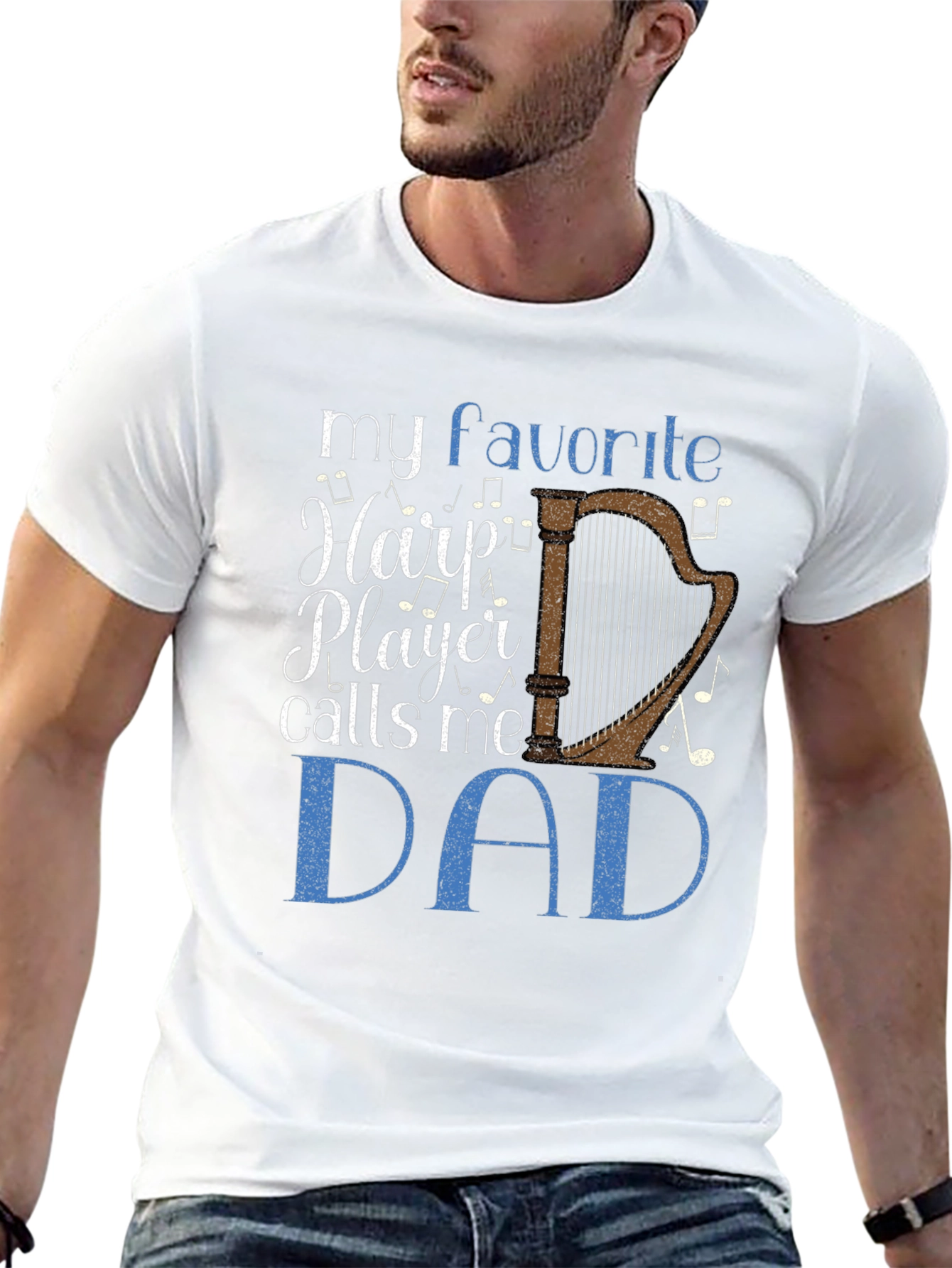 My Favorite Harp Player Calls Me Dad T-Shirt