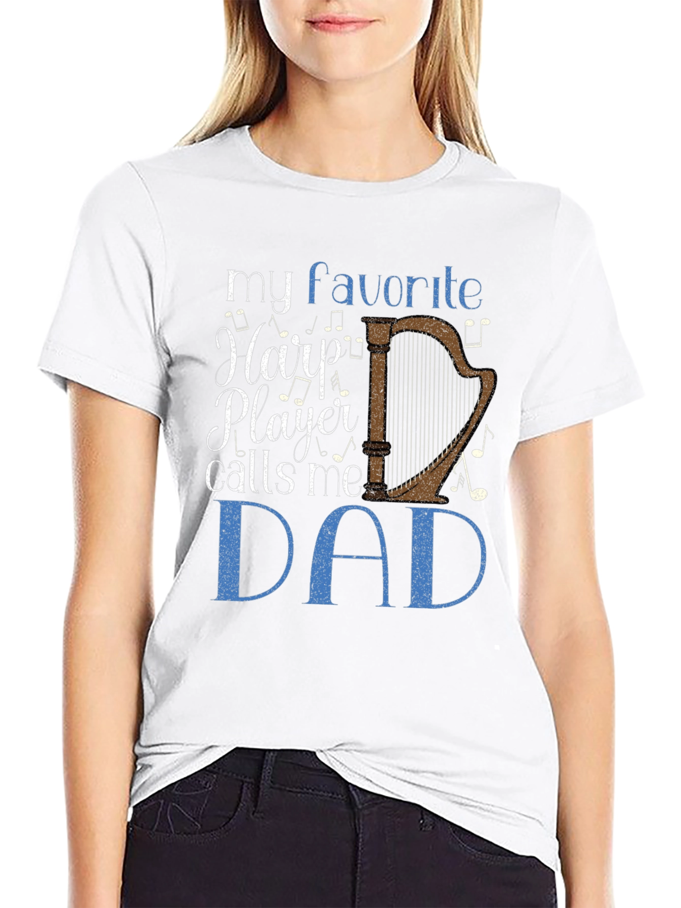 My Favorite Harp Player Calls Me Dad T-Shirt