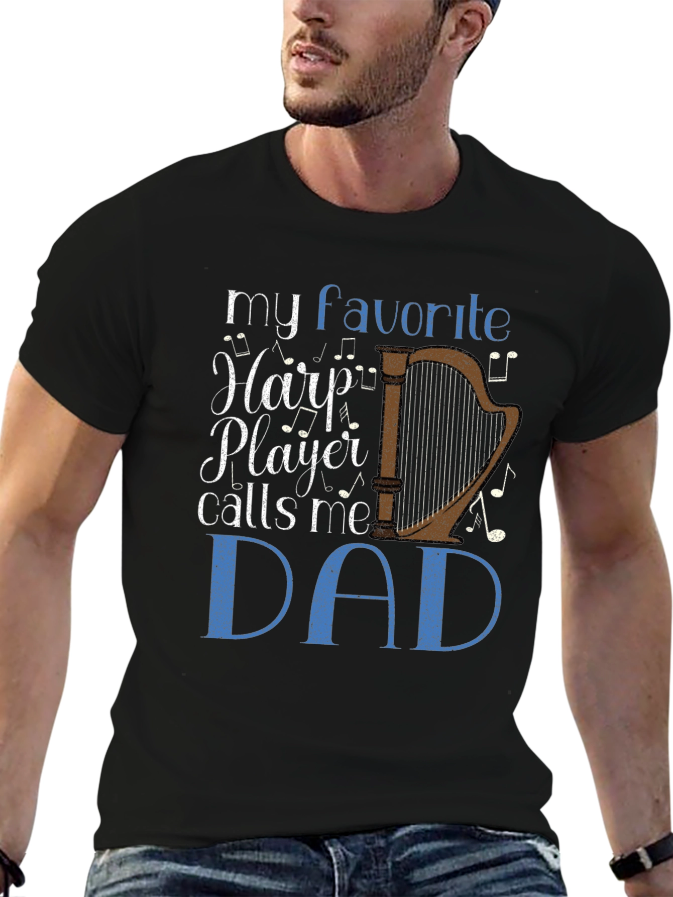 My Favorite Harp Player Calls Me Dad T-Shirt
