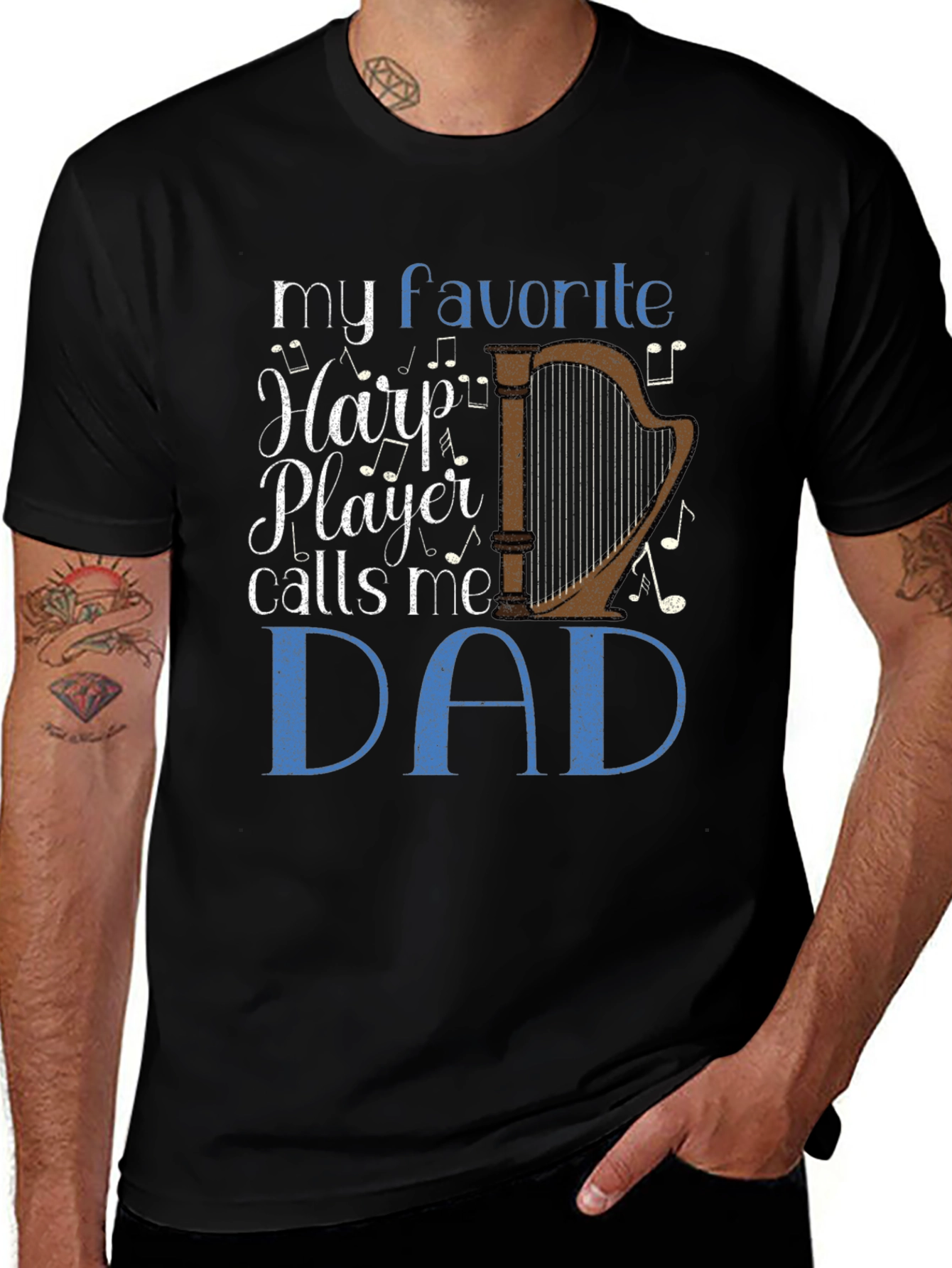 My Favorite Harp Player Calls Me Dad T-Shirt