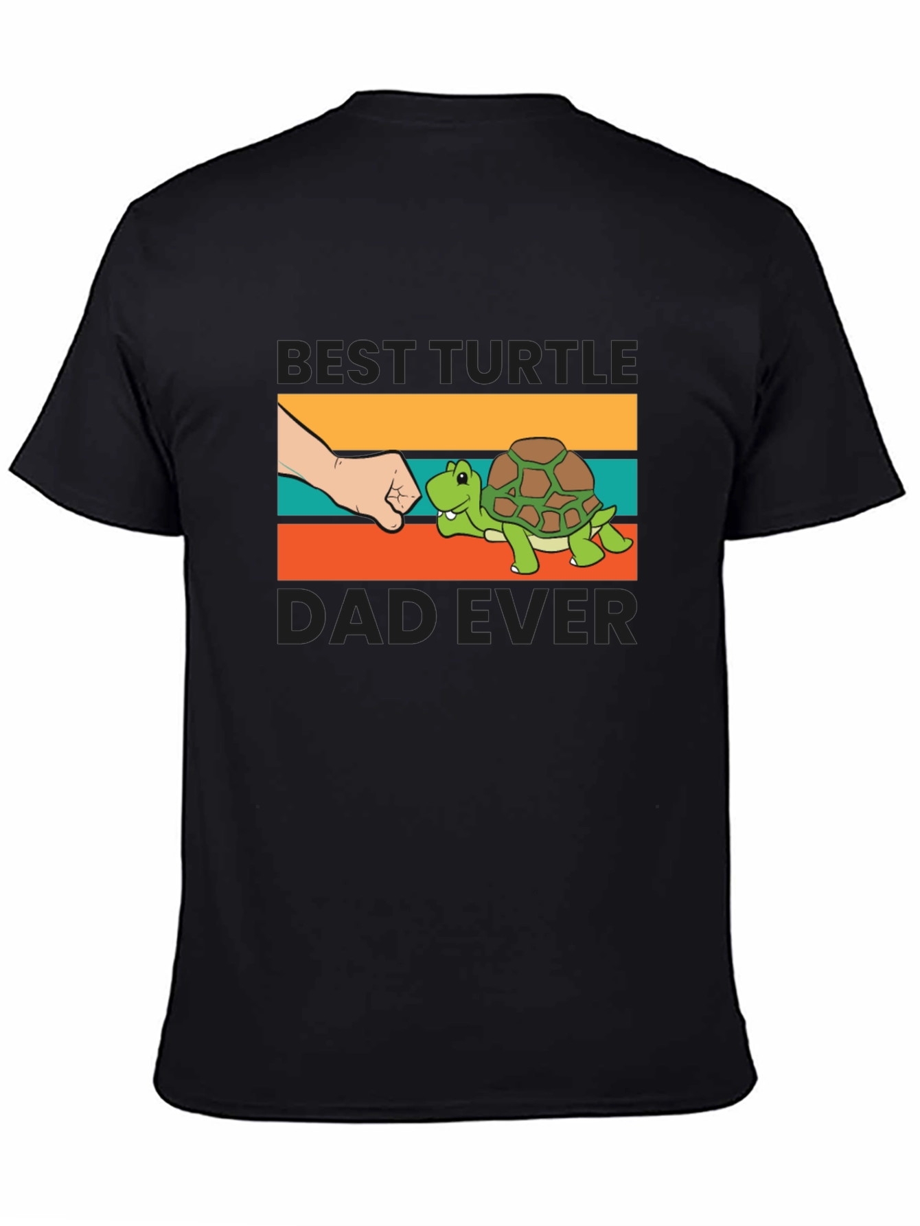 Best Turtle Dad Ever T-Shirt Black