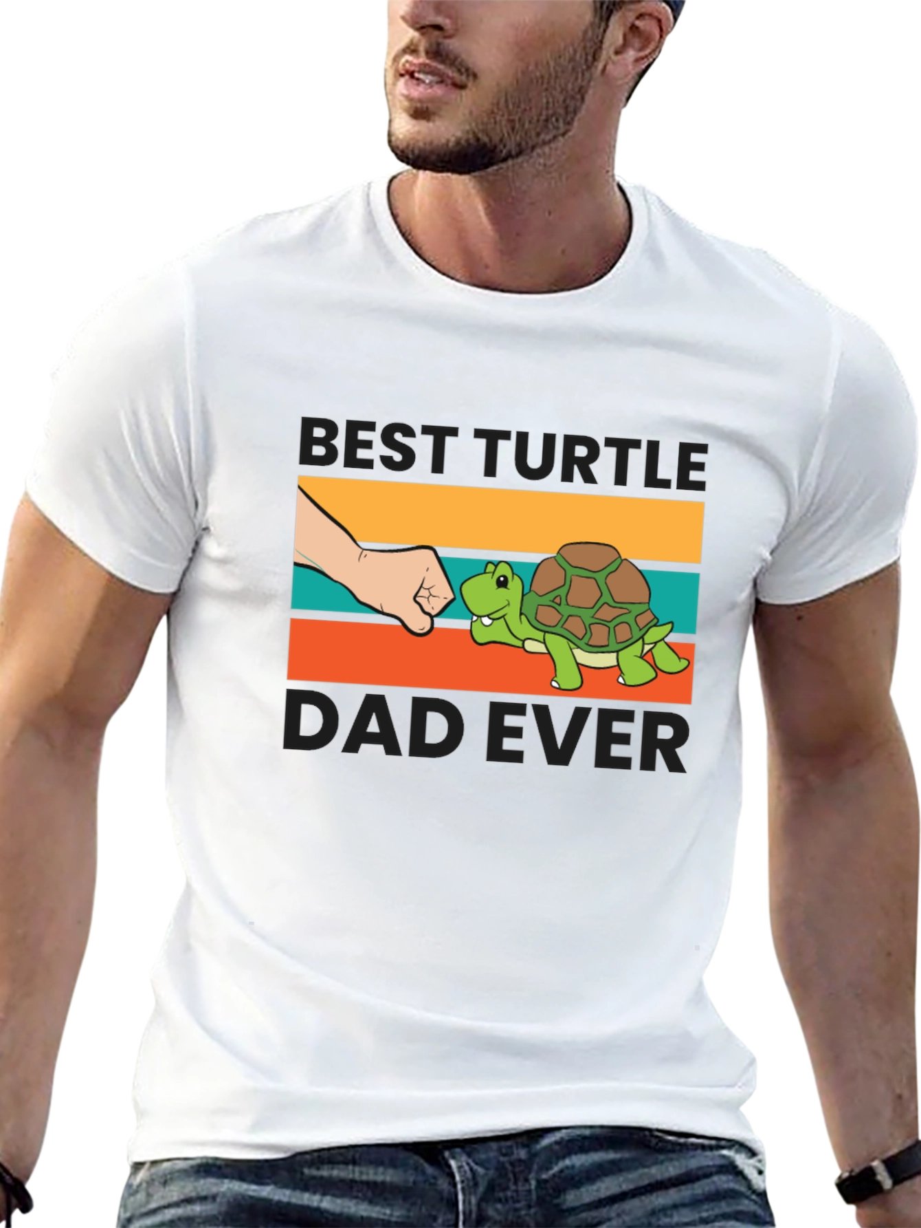 Best Turtle Dad Ever T-Shirt Black