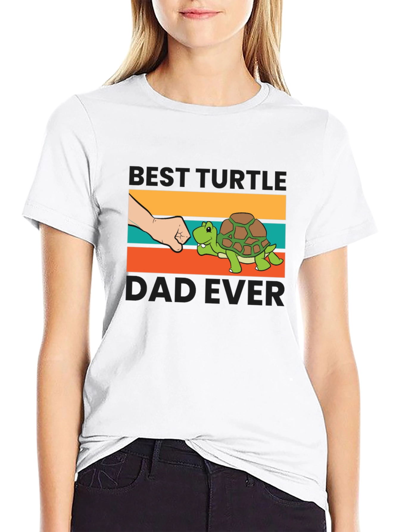 Best Turtle Dad Ever T-Shirt Black