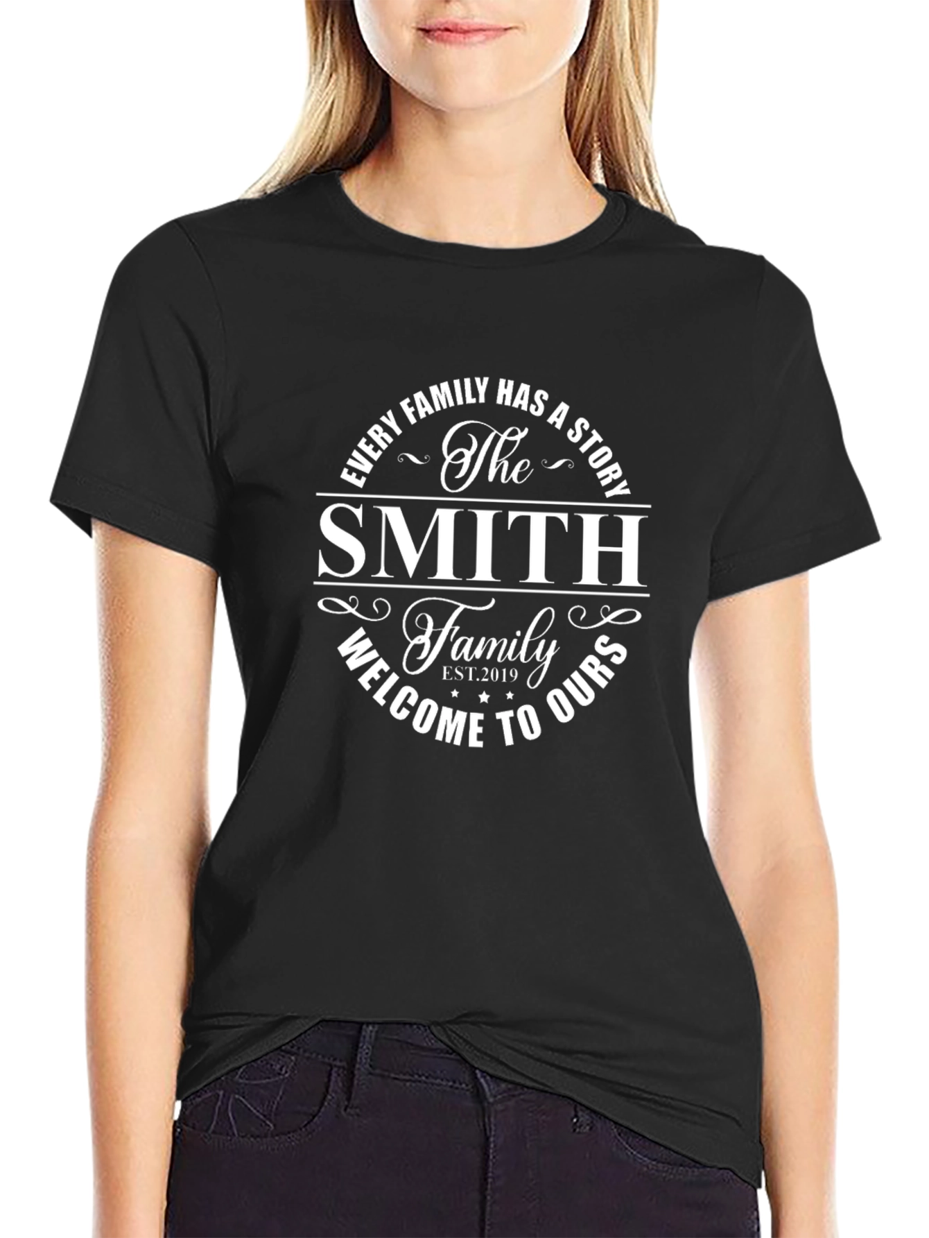 Personalized Family T-Shirt - The Smith Family