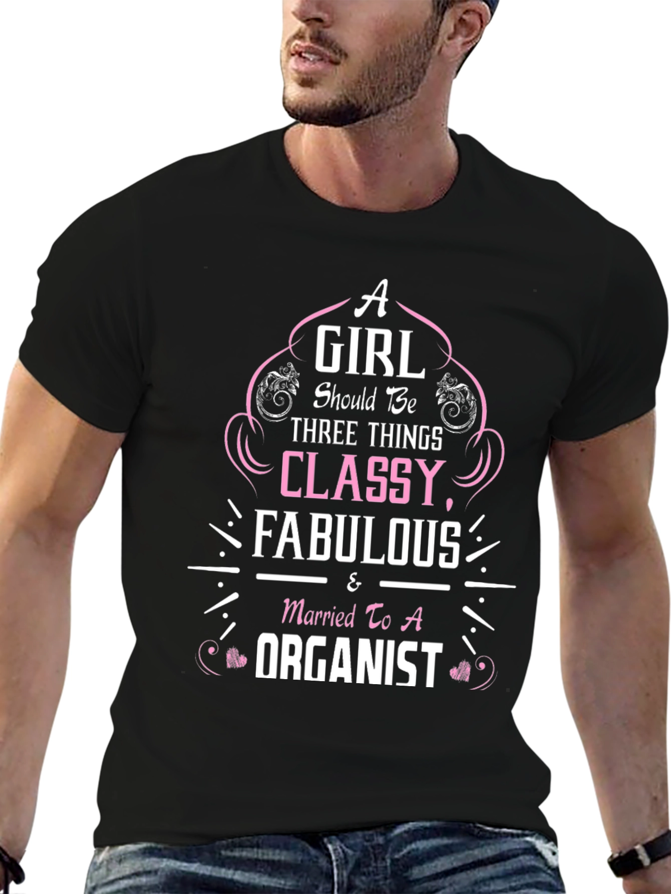 Classy Fabulous & Married to a Organist T-Shirt