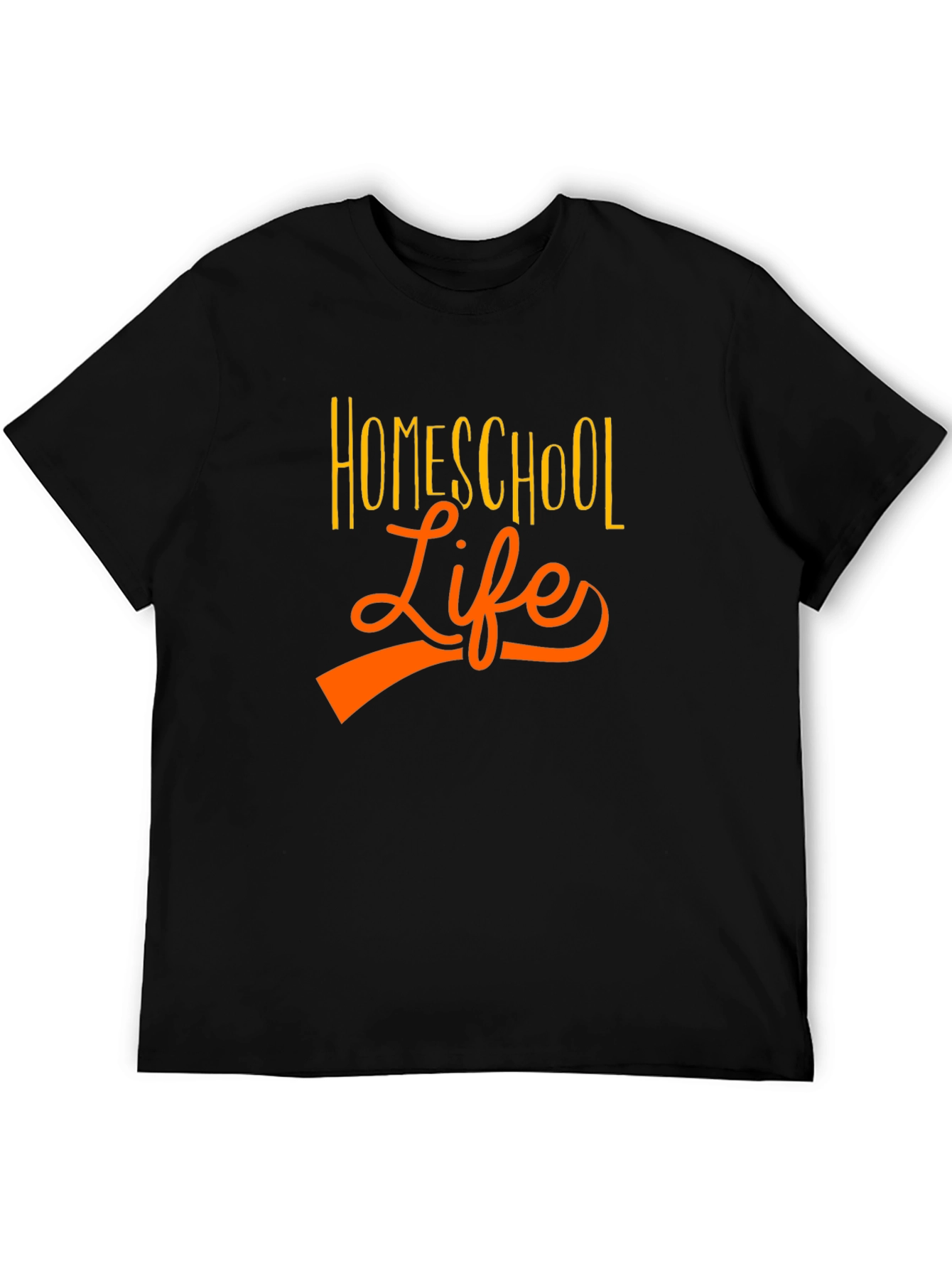 Homeschool Life T-Shirt - Black Casual Tee