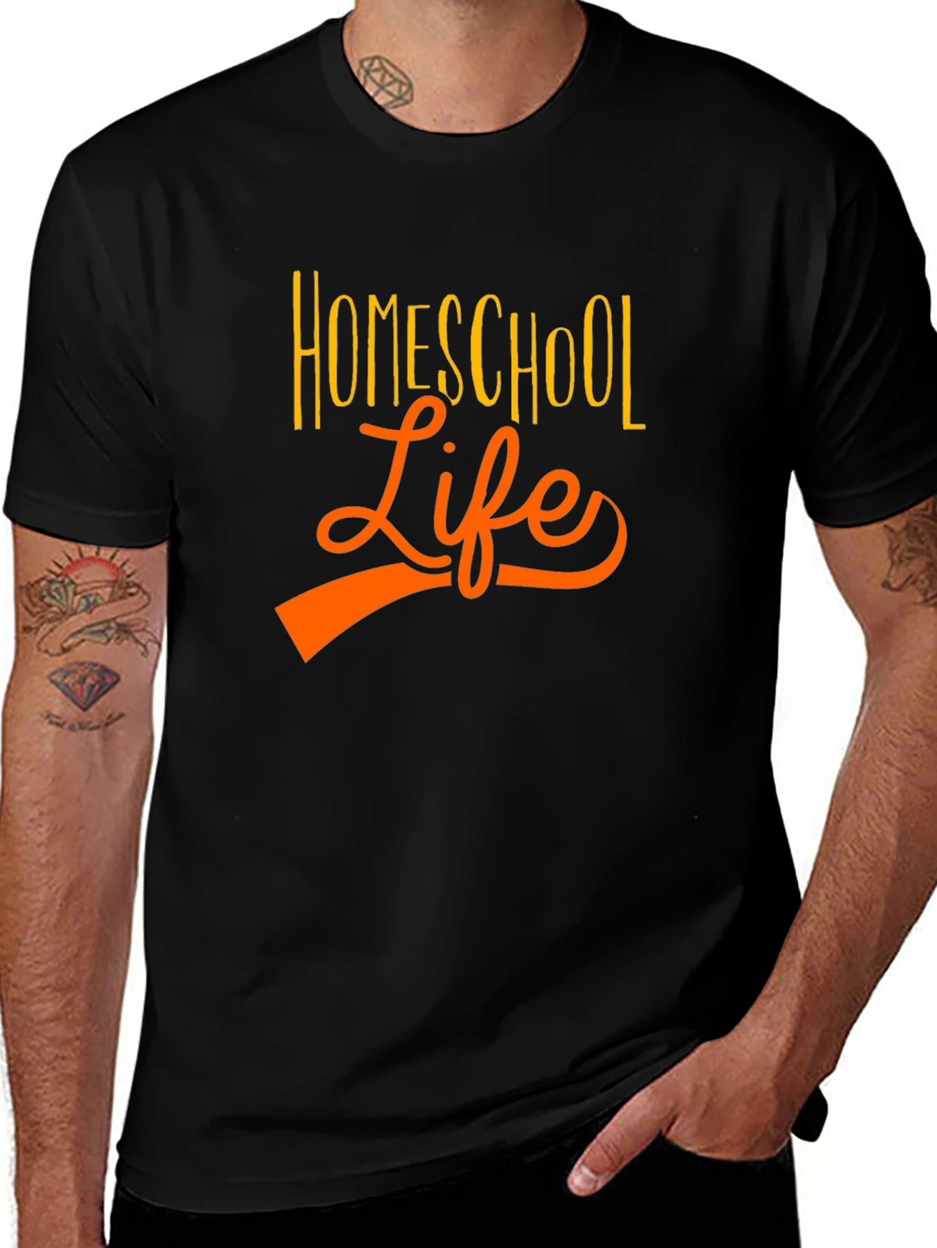 Homeschool Life T-Shirt - Black Casual Tee