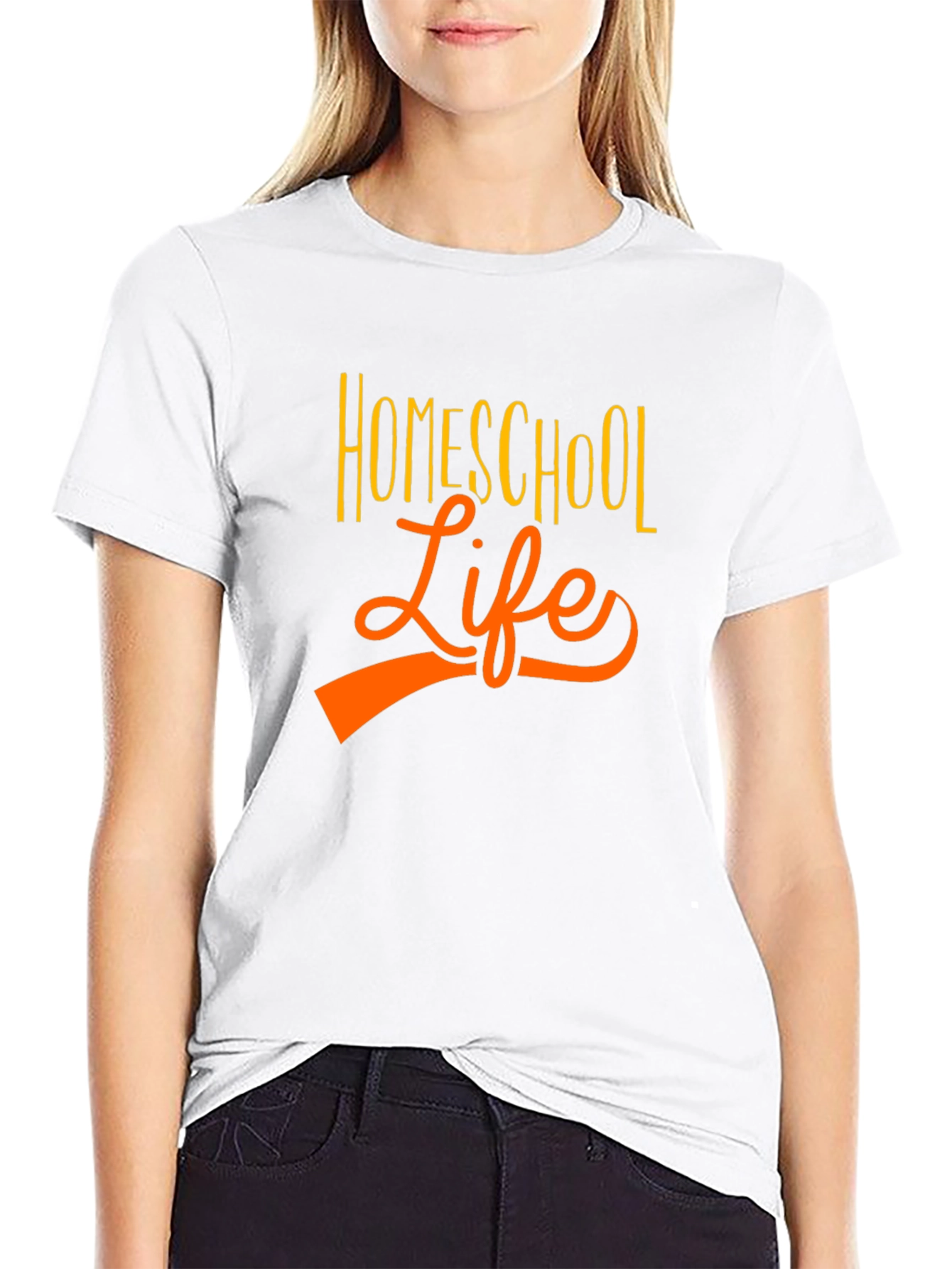Homeschool Life T-Shirt - Black Casual Tee