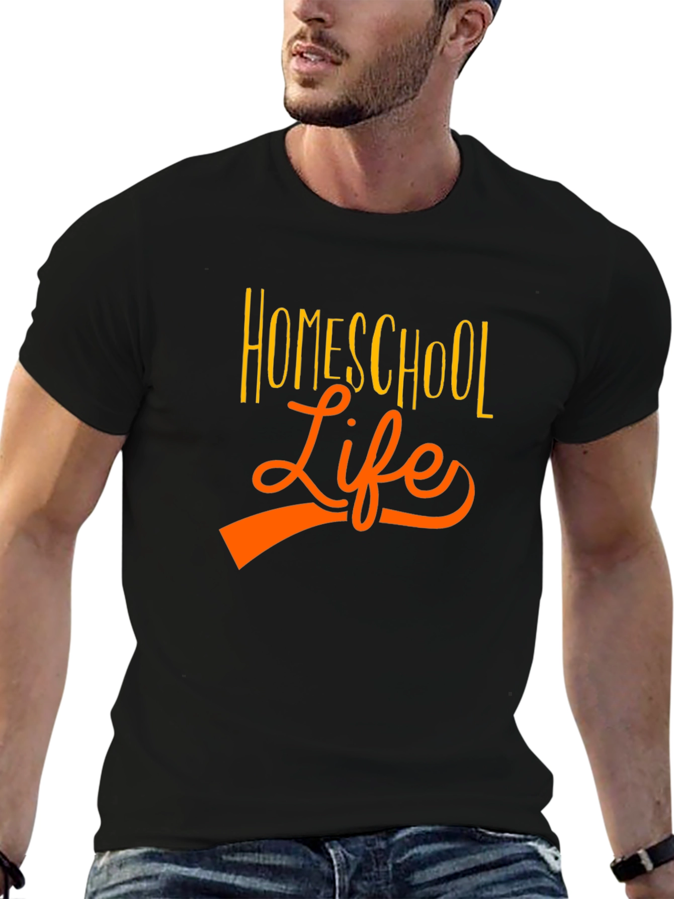 Homeschool Life T-Shirt - Black Casual Tee