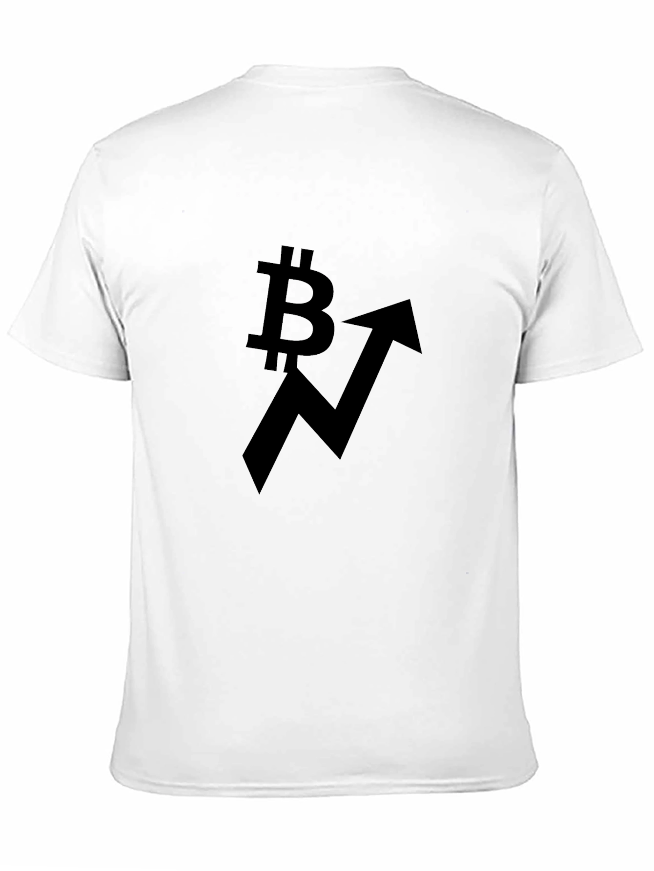 Bitcoin Upward Trend Black T-Shirt