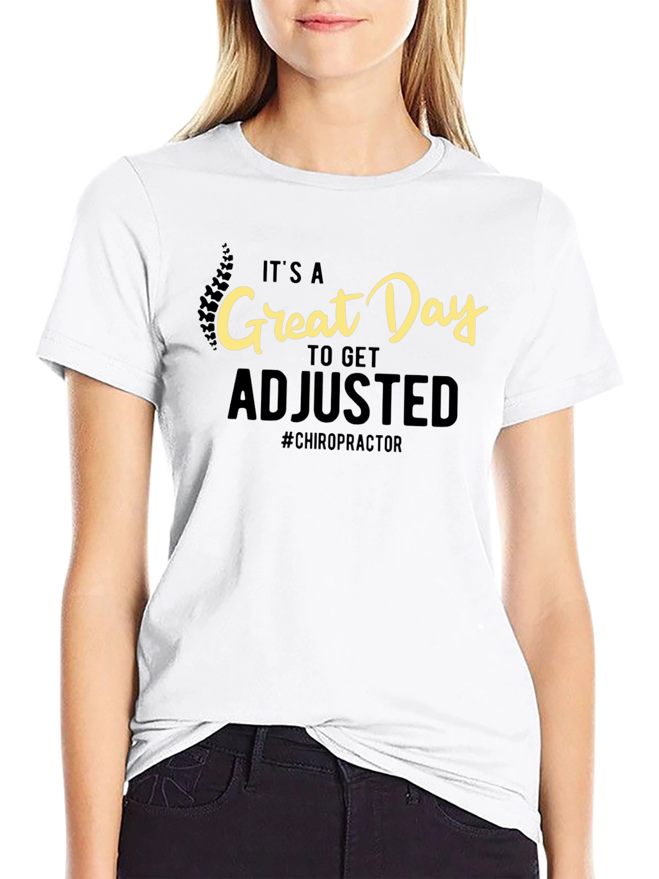 Chiropractor Adjustment Black T-Shirt