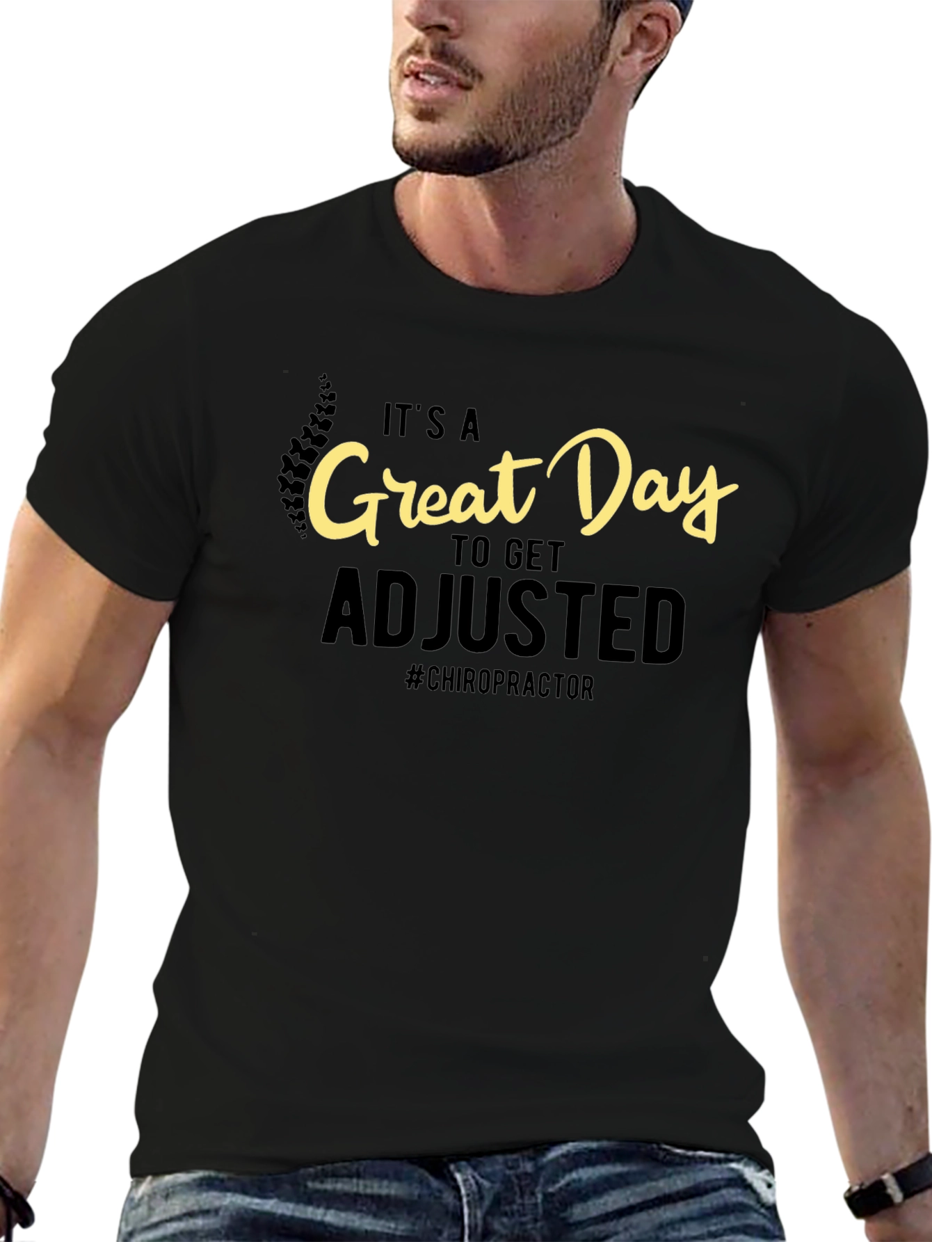 Chiropractor Adjustment Black T-Shirt