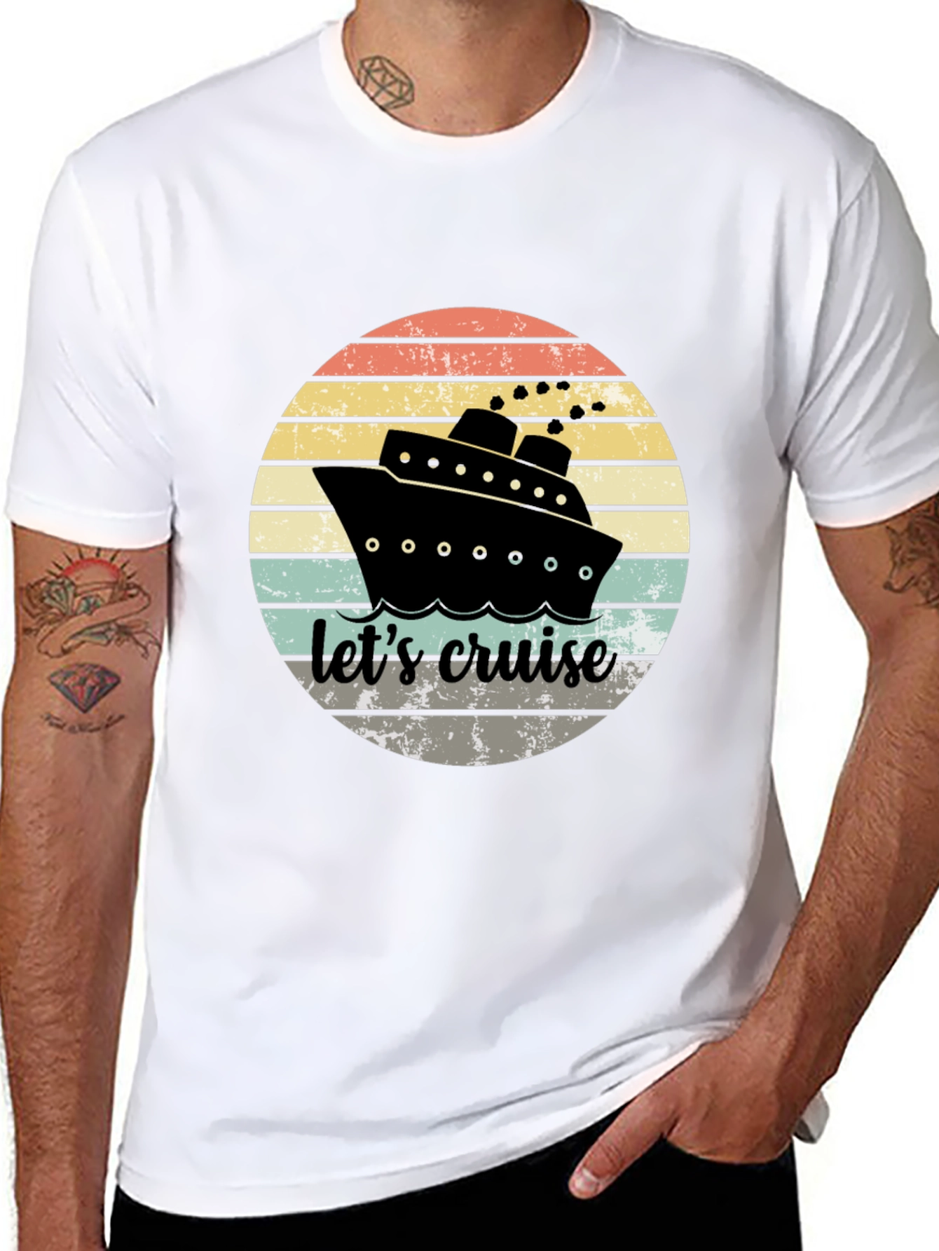 Lets Cruise Graphic Tee - Nautical Summer T-Shirt