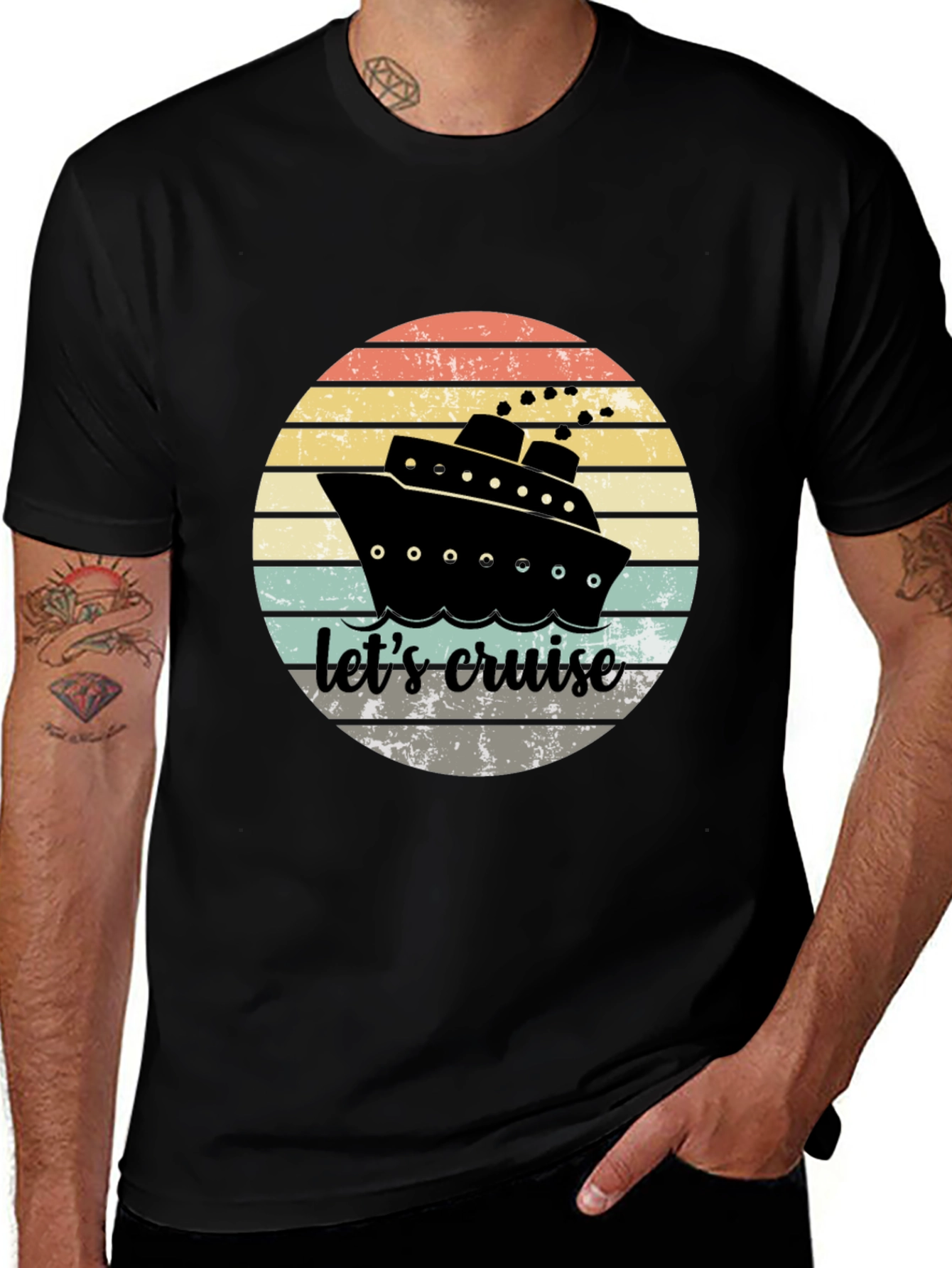 Lets Cruise Graphic Tee - Nautical Summer T-Shirt