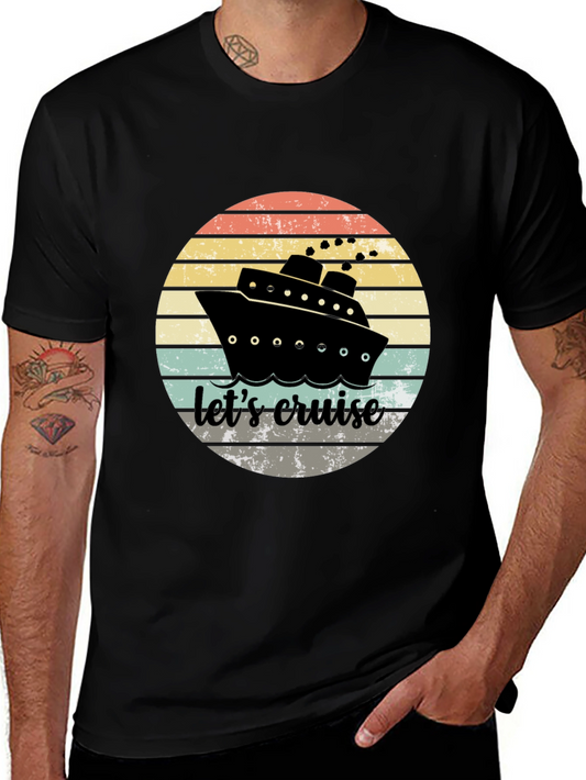 Lets Cruise Graphic Tee - Nautical Summer T-Shirt