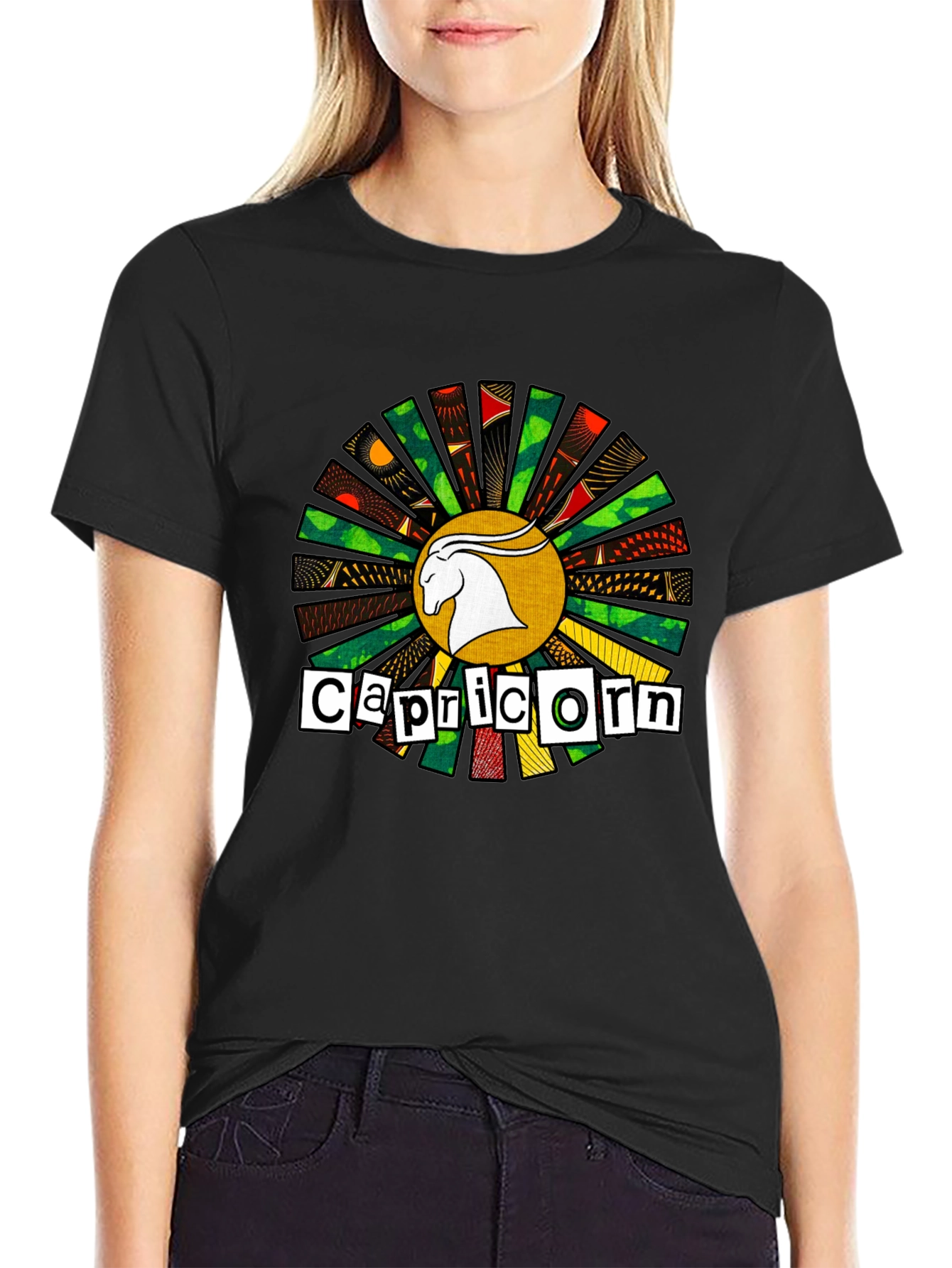Capricorn Zodiac Sign Graphic T-Shirt