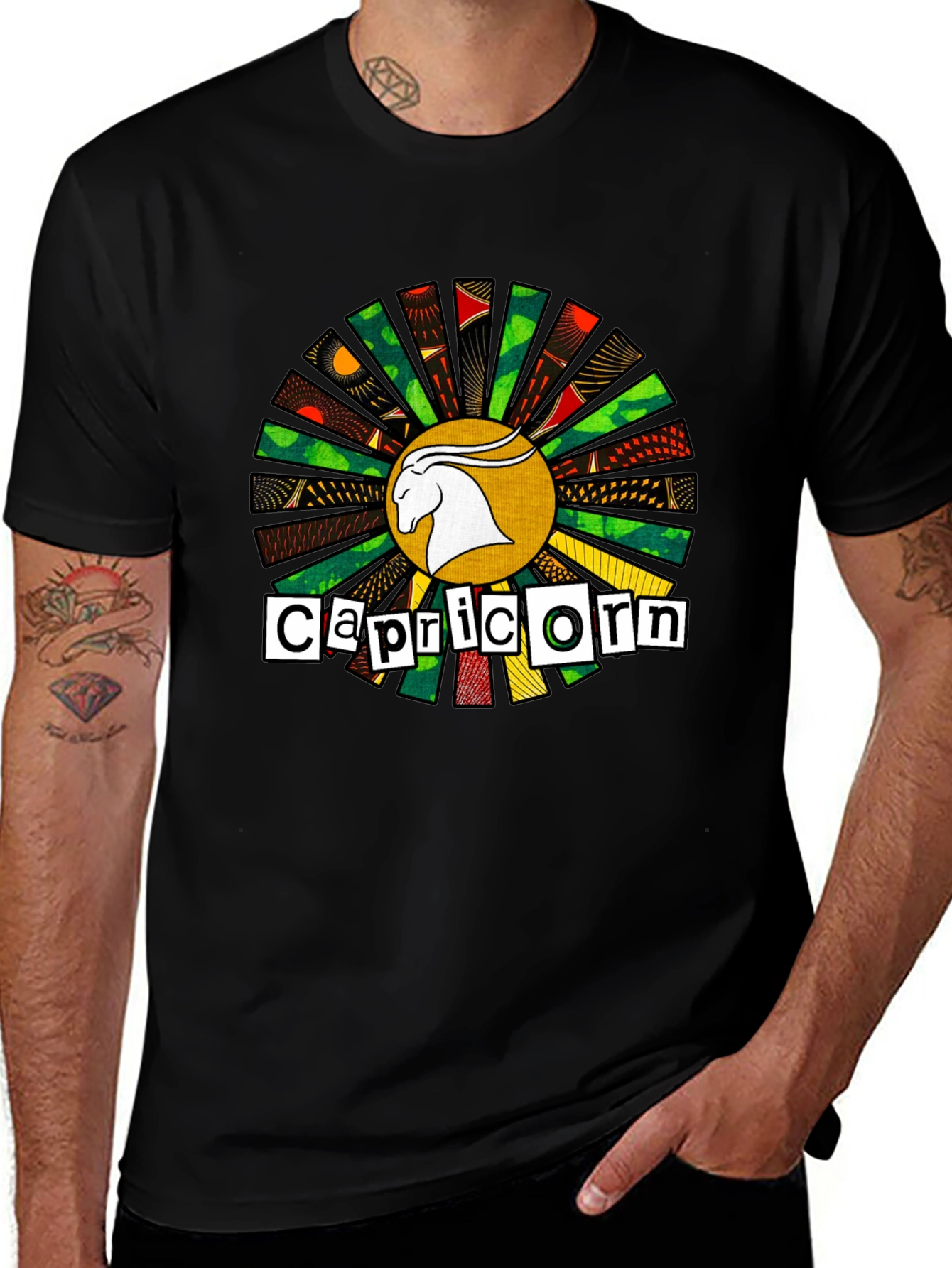 Capricorn Zodiac Sign Graphic T-Shirt