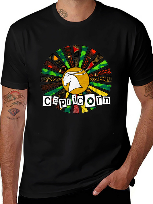 Capricorn Zodiac Sign Graphic T-Shirt
