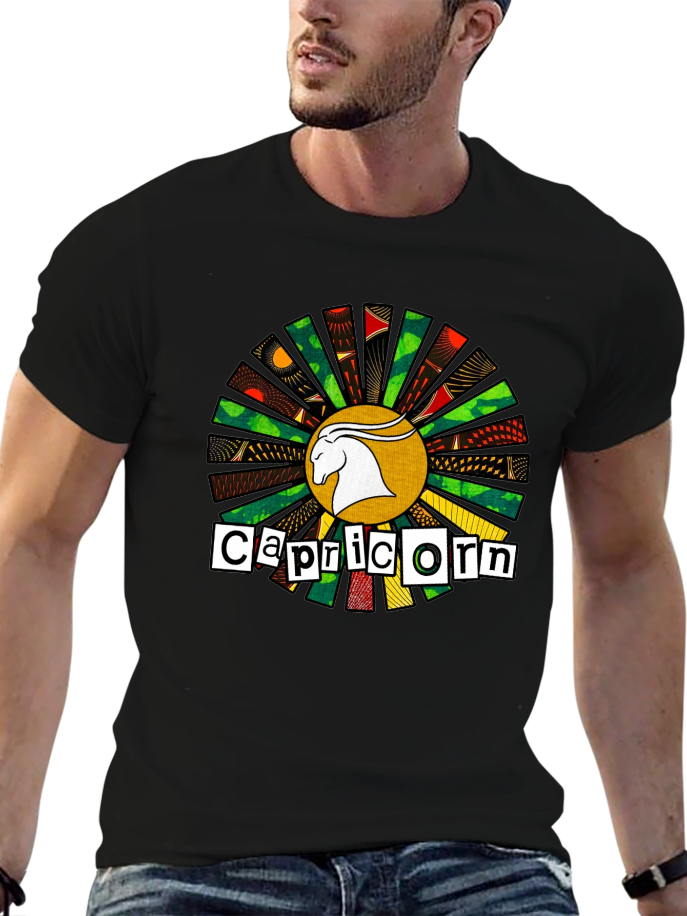 Capricorn Zodiac Sign Graphic T-Shirt