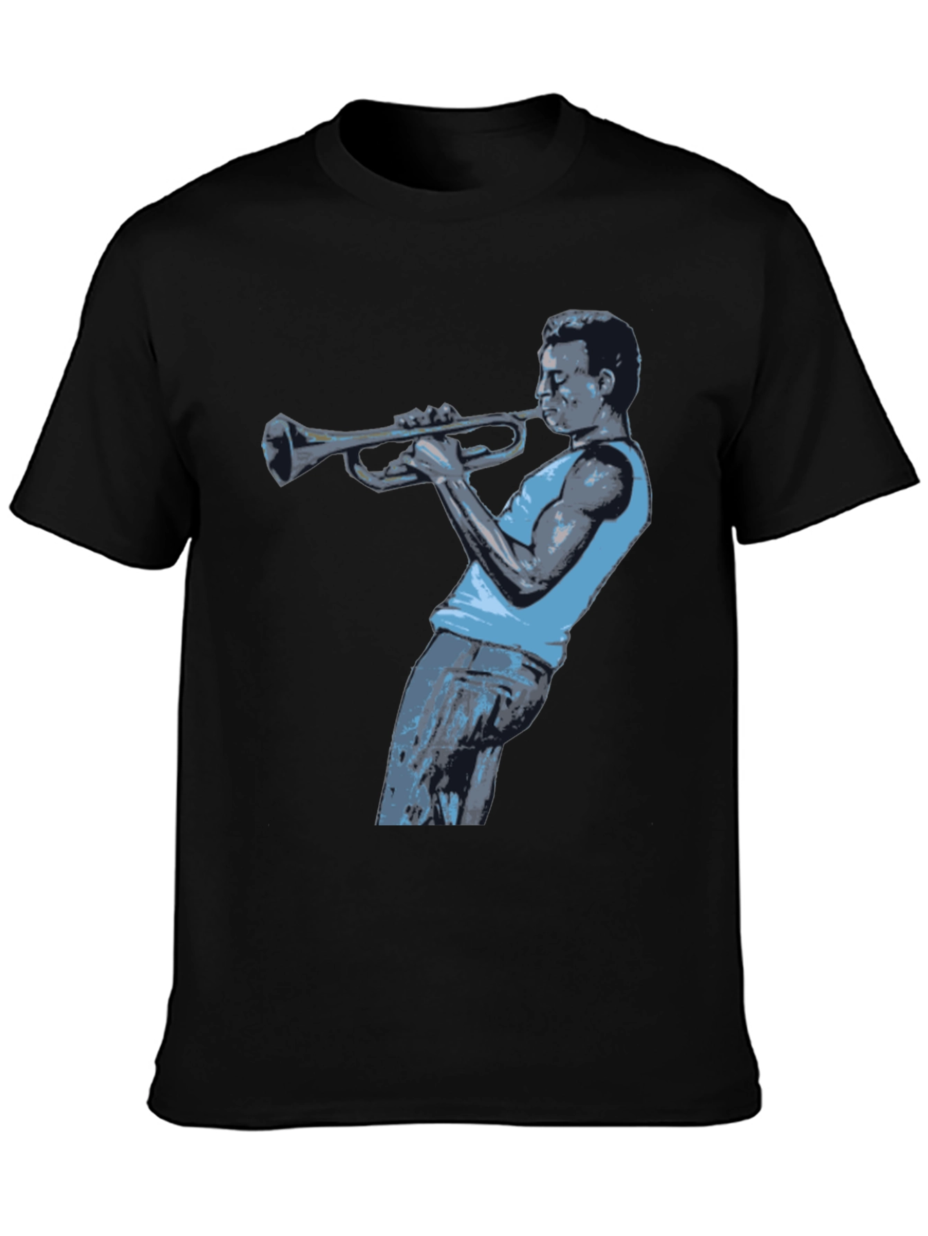 Miles Davis Trumpet Black T-Shirt