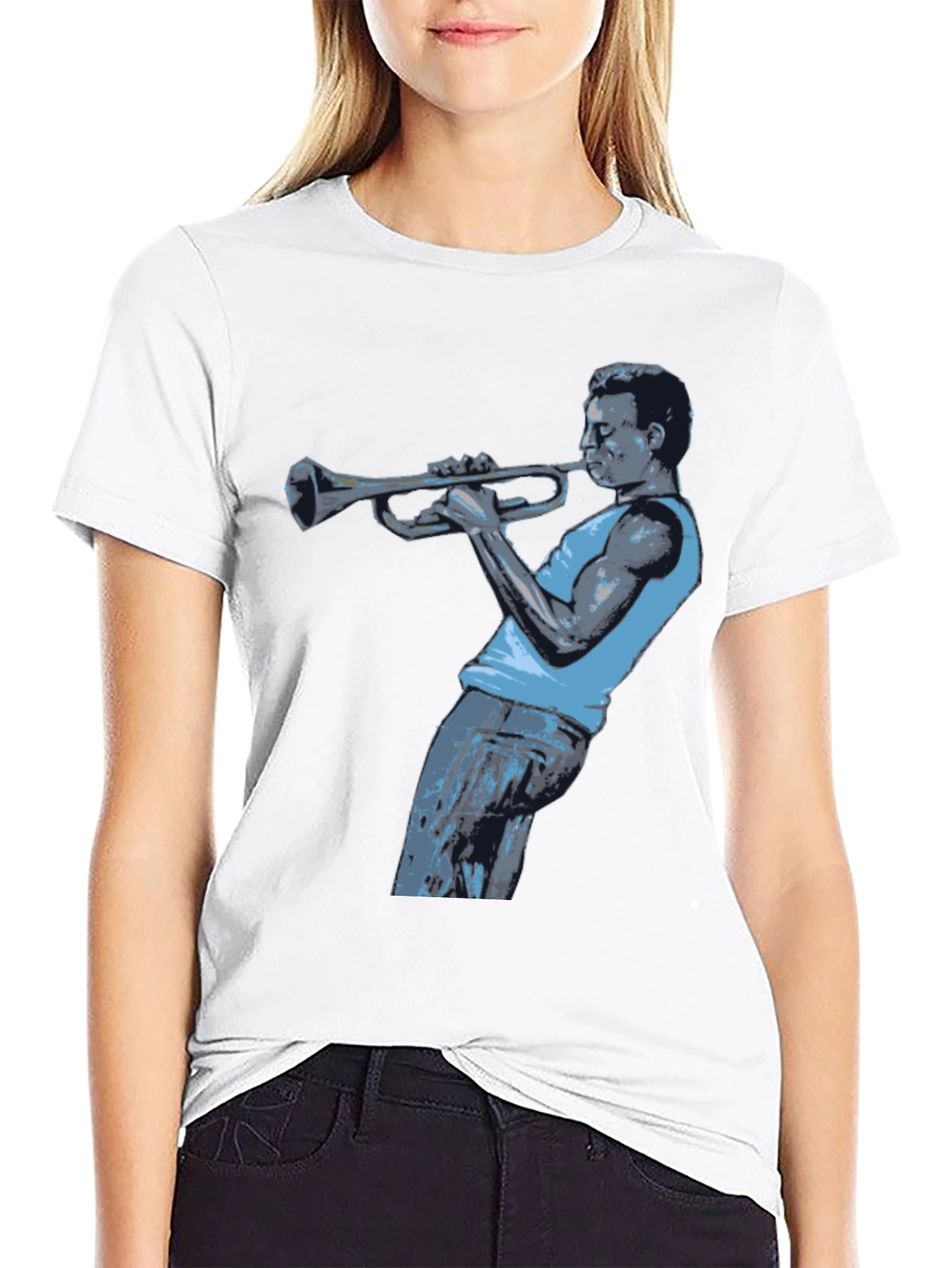 Miles Davis Trumpet Black T-Shirt