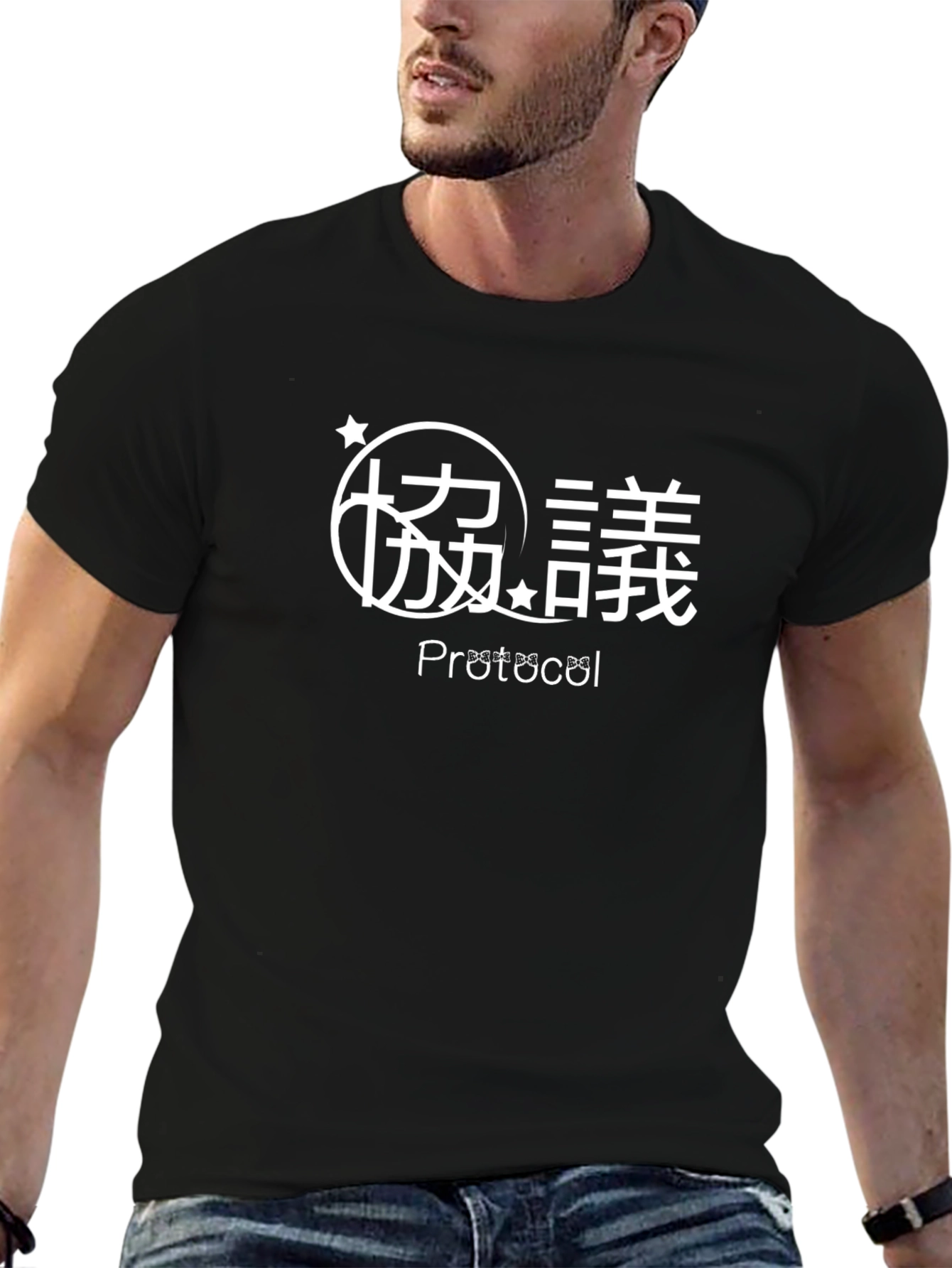 Protocol Graphic Tee - Black Casual Shirt